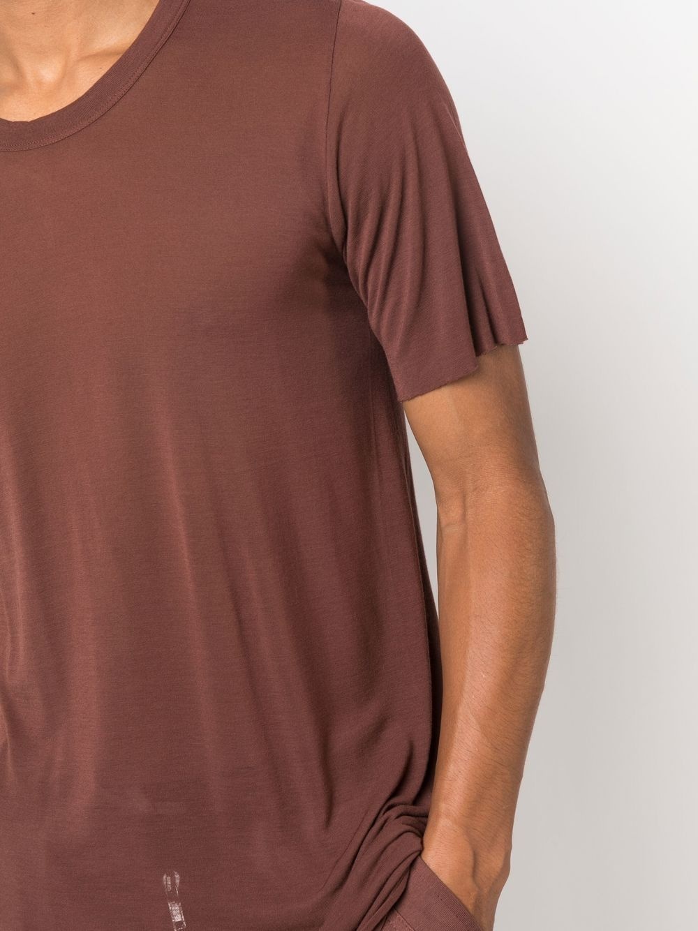 raw-hem longline T-shirt - 5