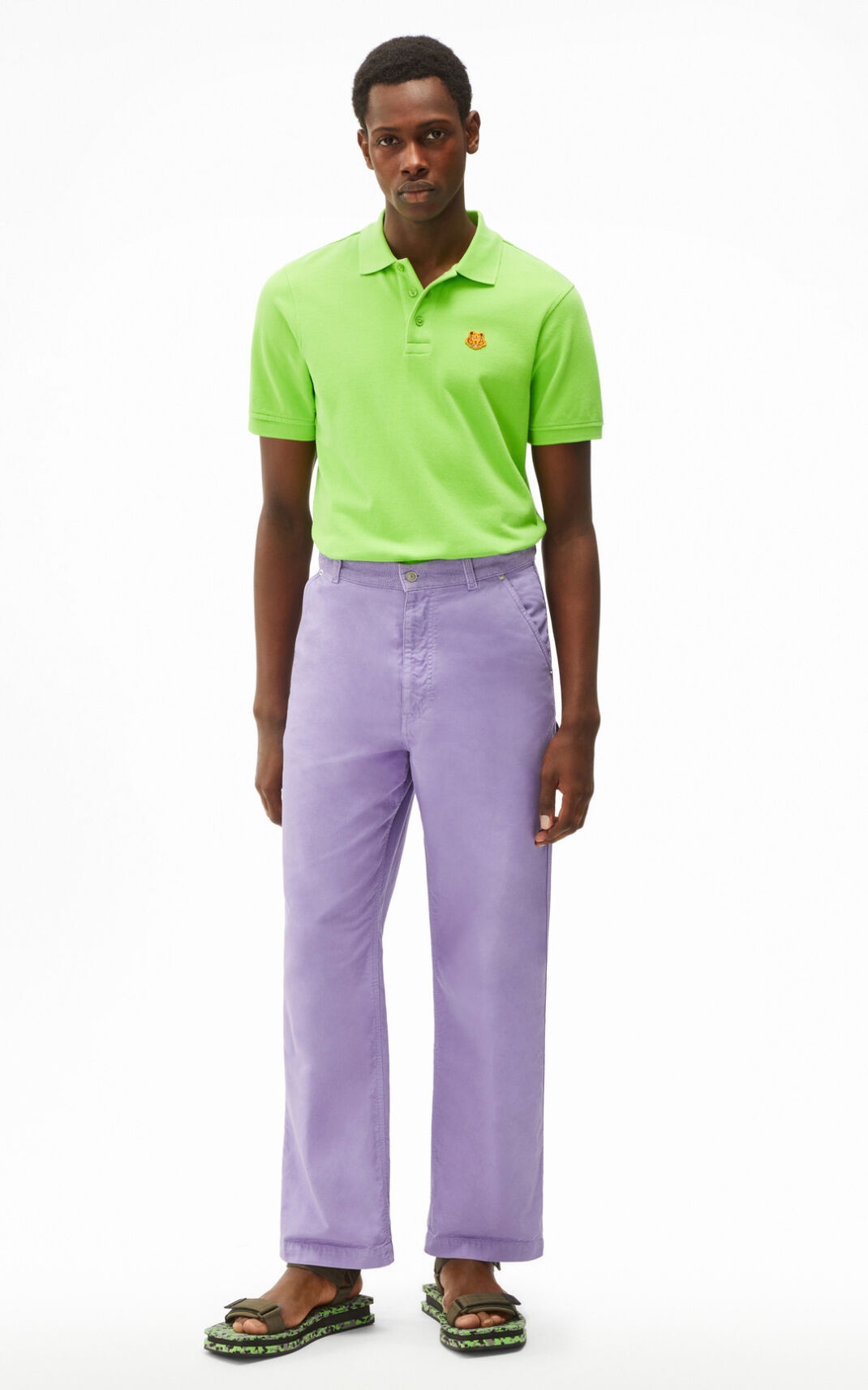 Dual-fabric Carpenter trousers - 2