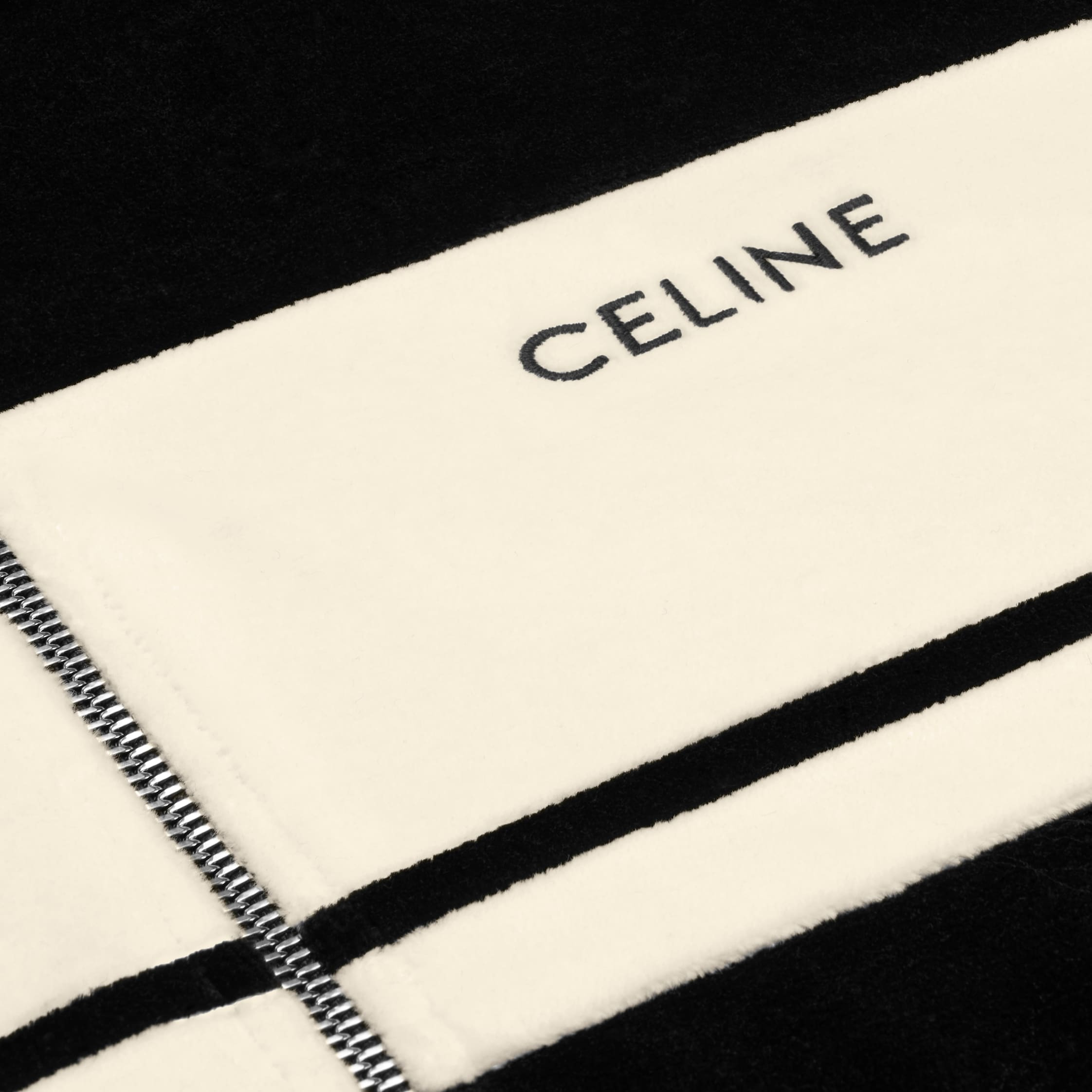 celine tracksuit jacket in velvet jersey - 4