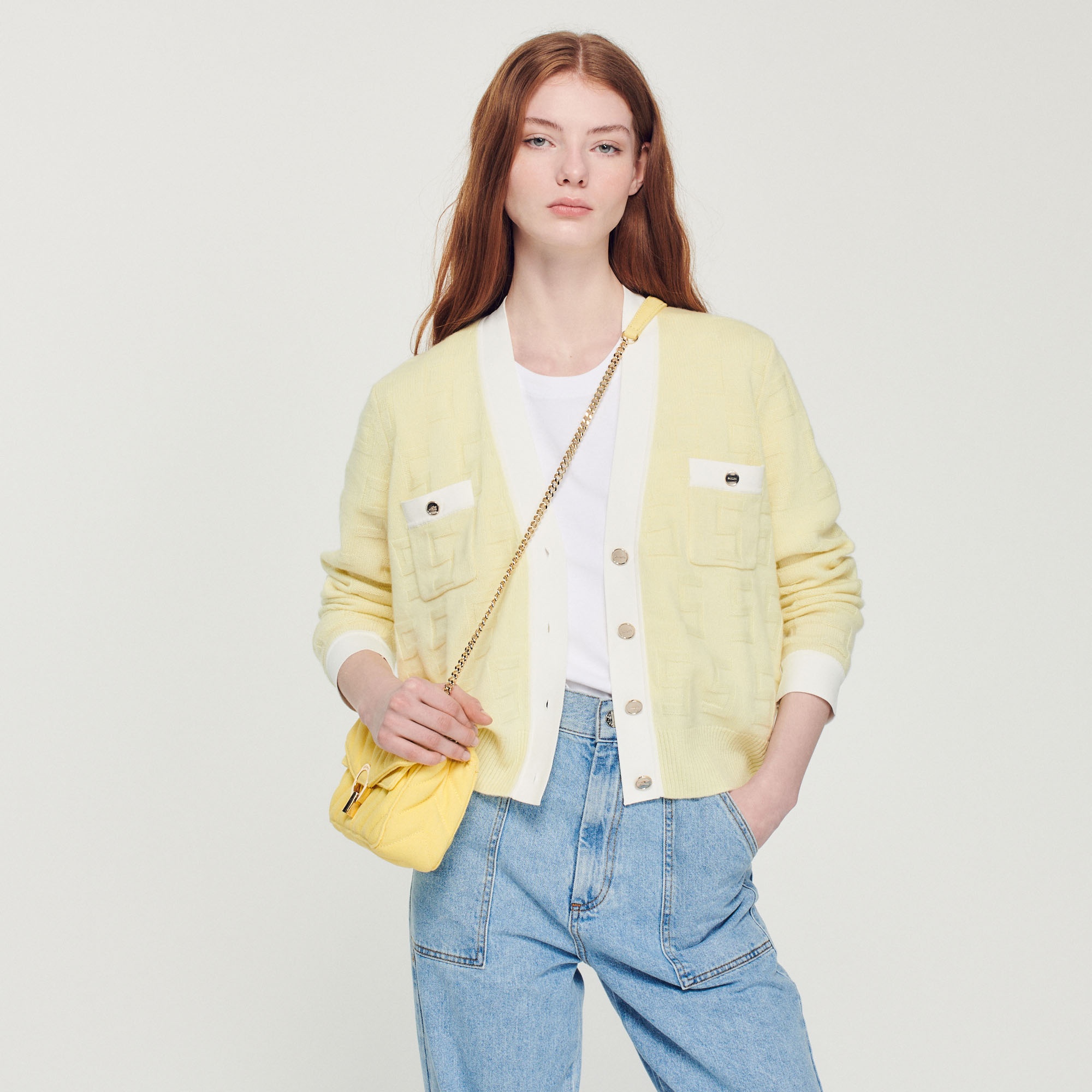 Two-tone cardigan - 5