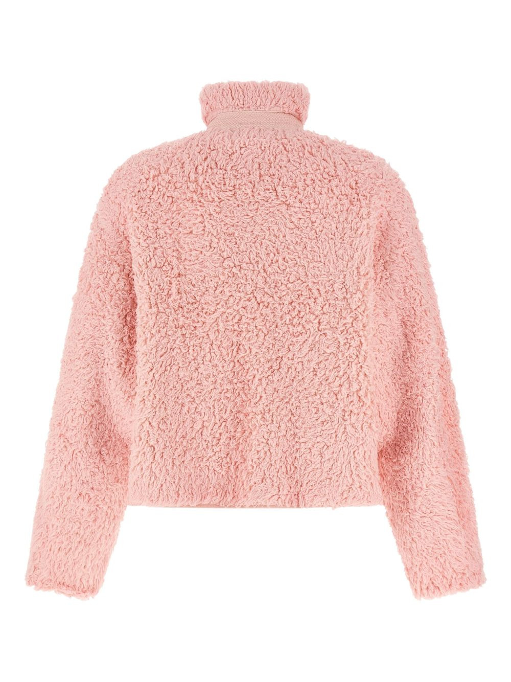 teddy-effect zip-front jacket - 2