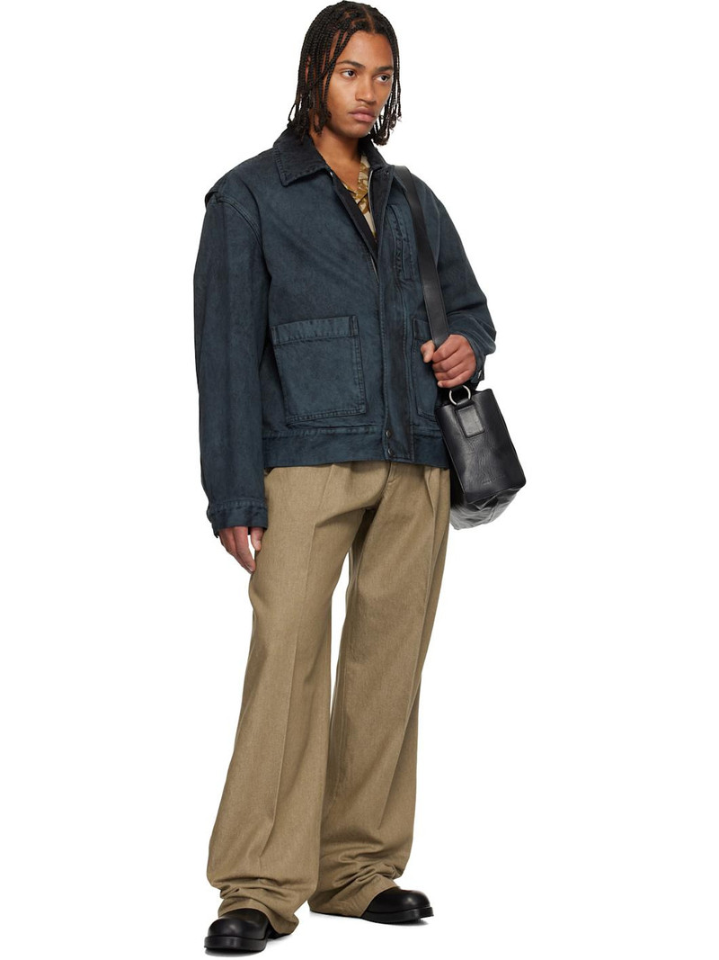 Dries Van Noten Beige Pleated Jeans outlook