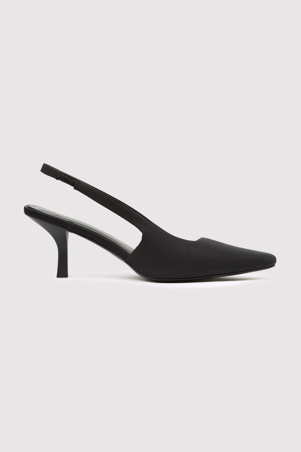 PRE-ORDER: Paris Sling Back Kitten Heel - Black - 6