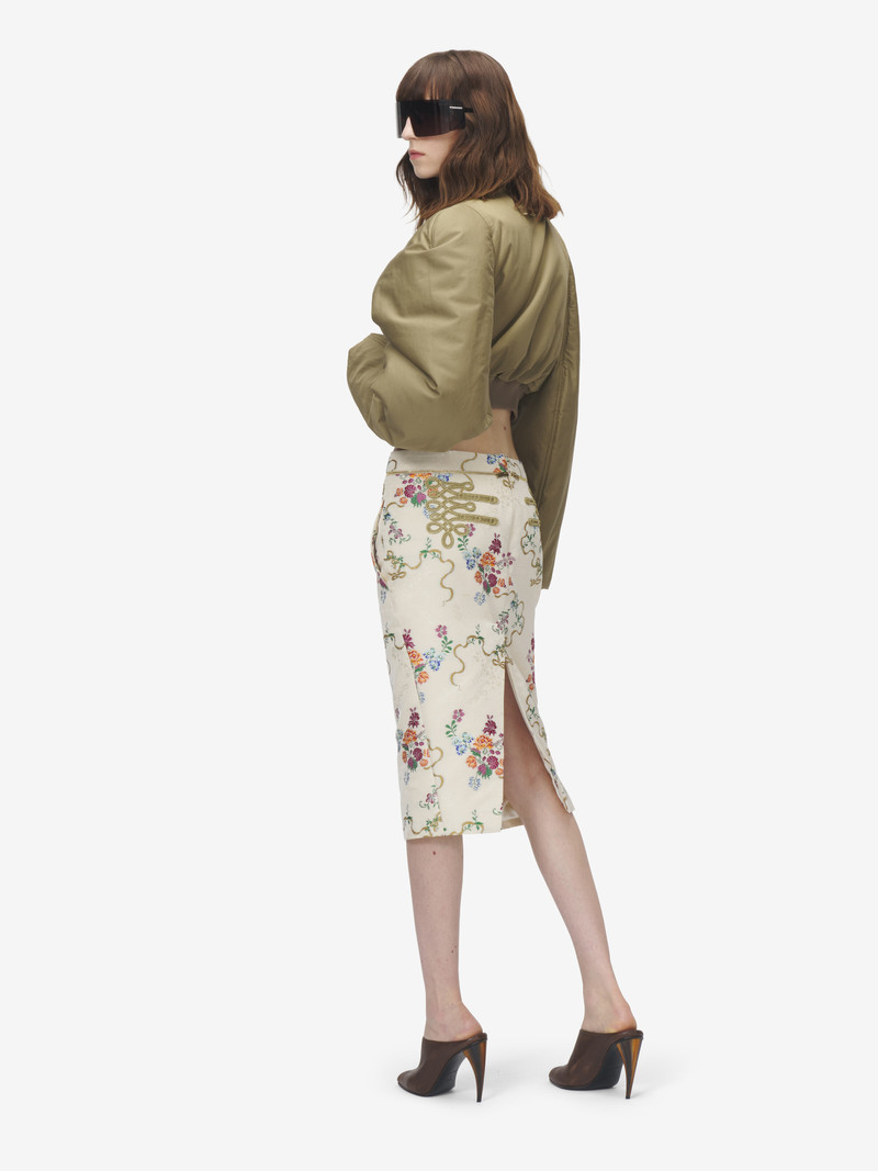 Summer Floral Pencil Skirt 4