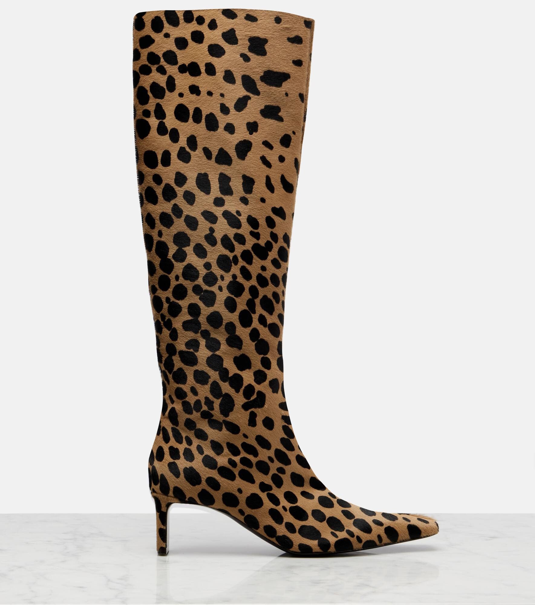 Ona 55 calf hair knee-high boots - 4