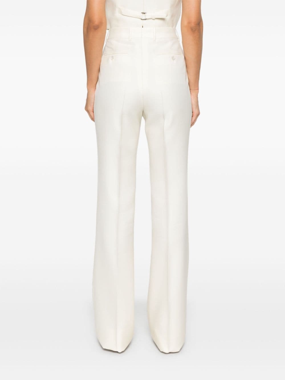 twill-weave tailored trousers - 4