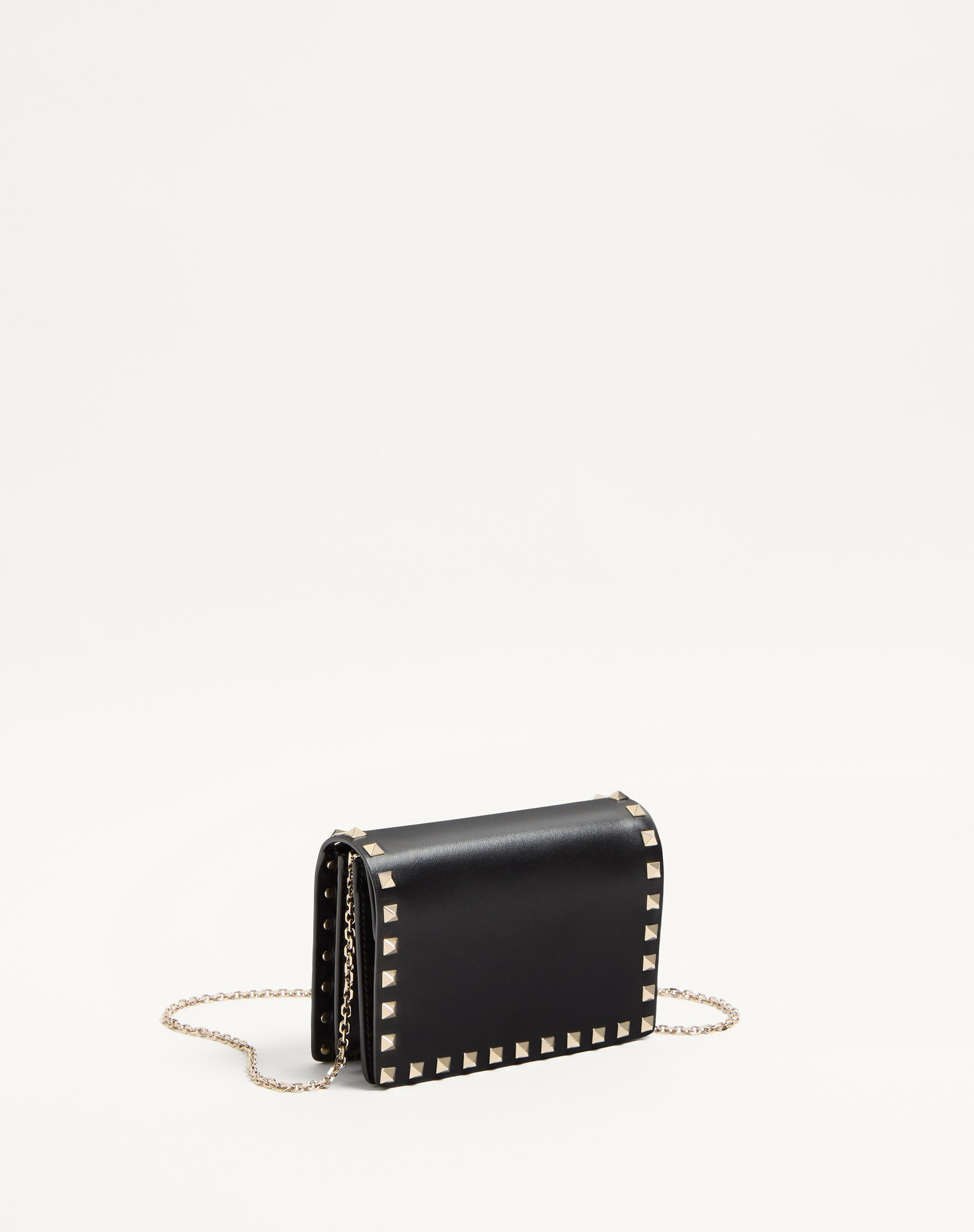 ROCKSTUD CALFSKIN CHAIN POUCH - 2