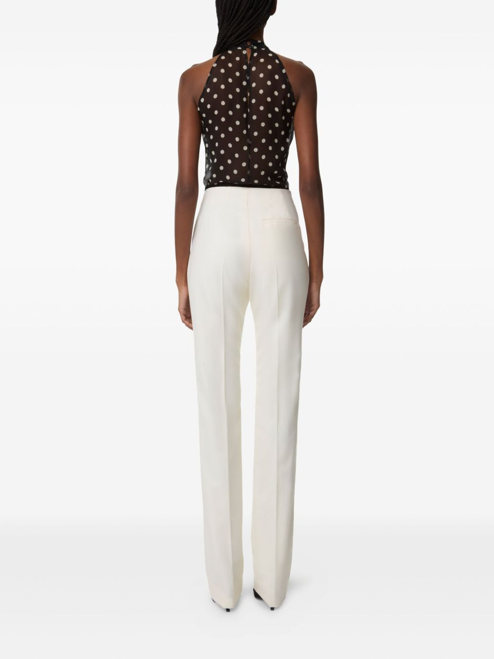 halterneck polka-dot top - 4