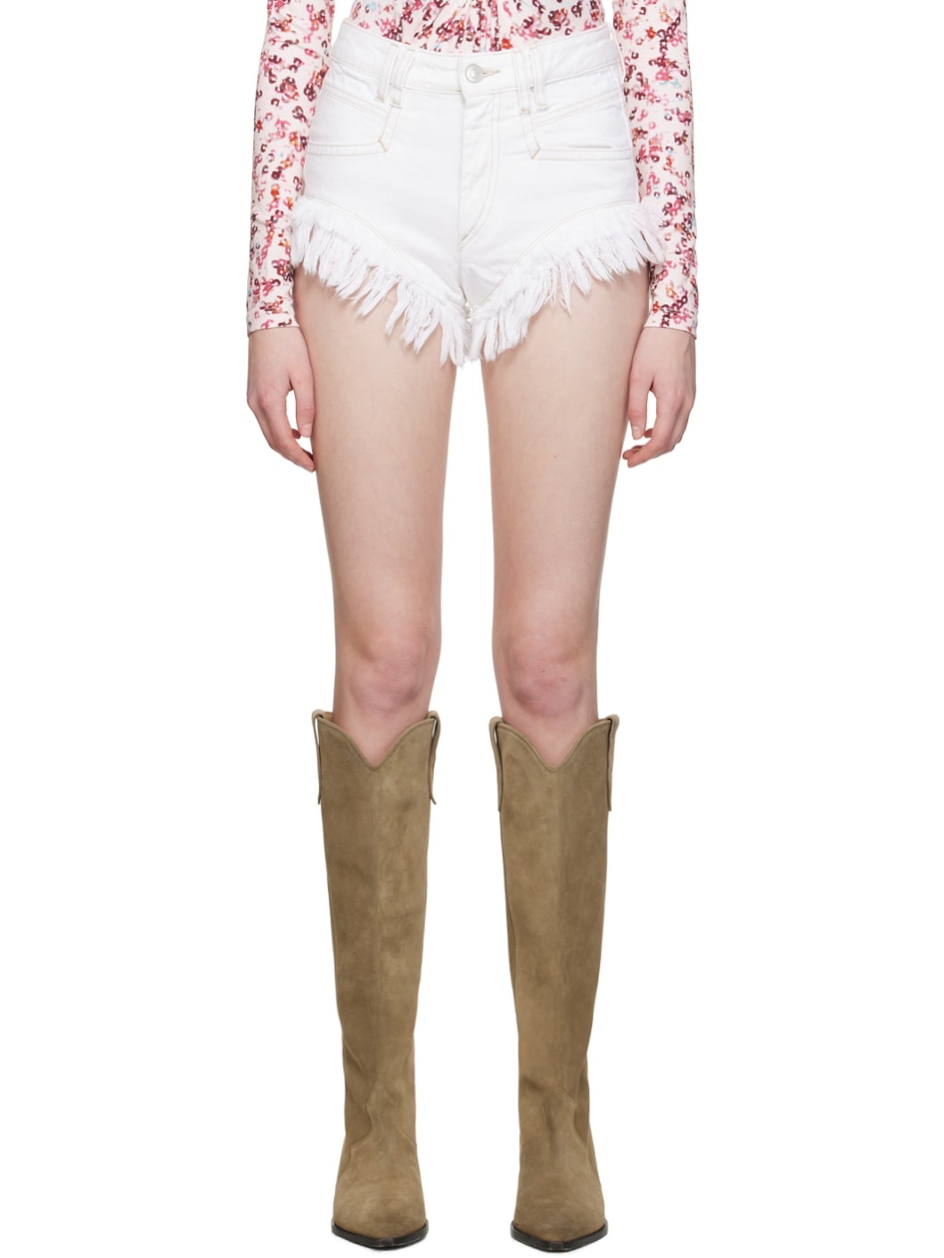 White Eneidao Shorts - 1