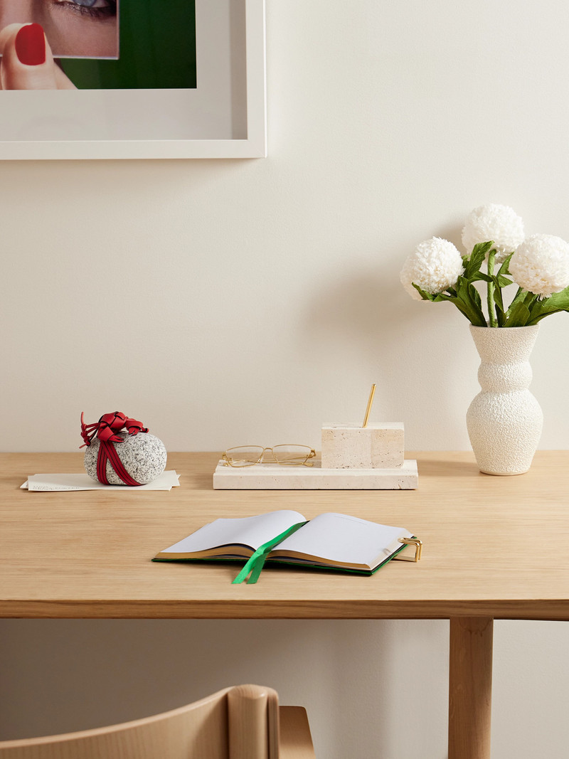 Smythson Soho Mara 2025 Croc-effect Leather Diary With Slide outlook