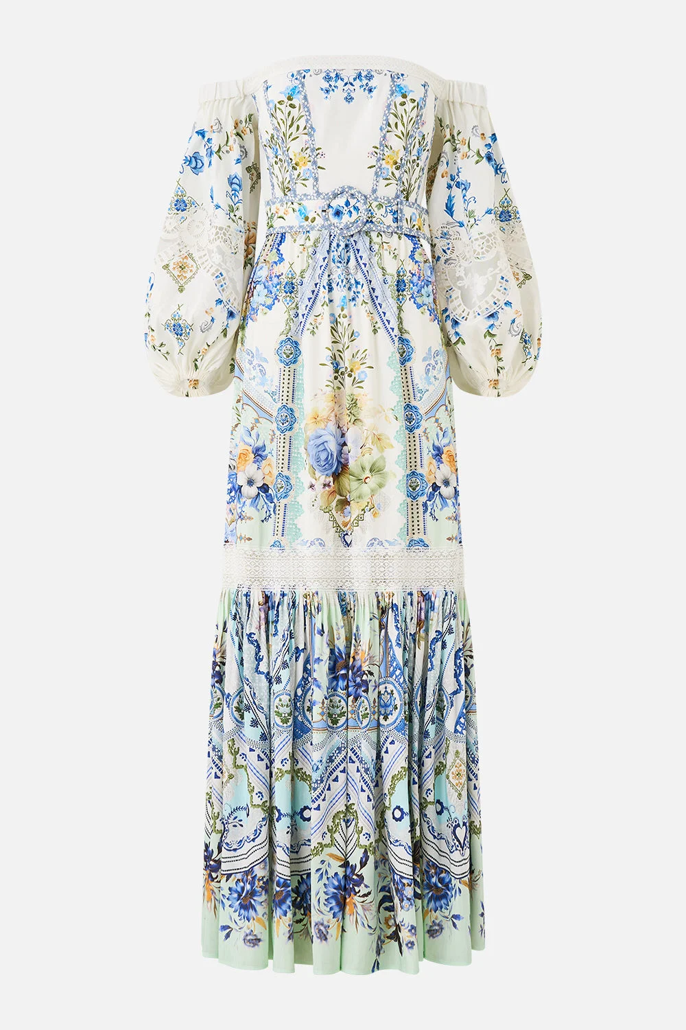 PUFF SLEEVE CORSET DRESS - 1