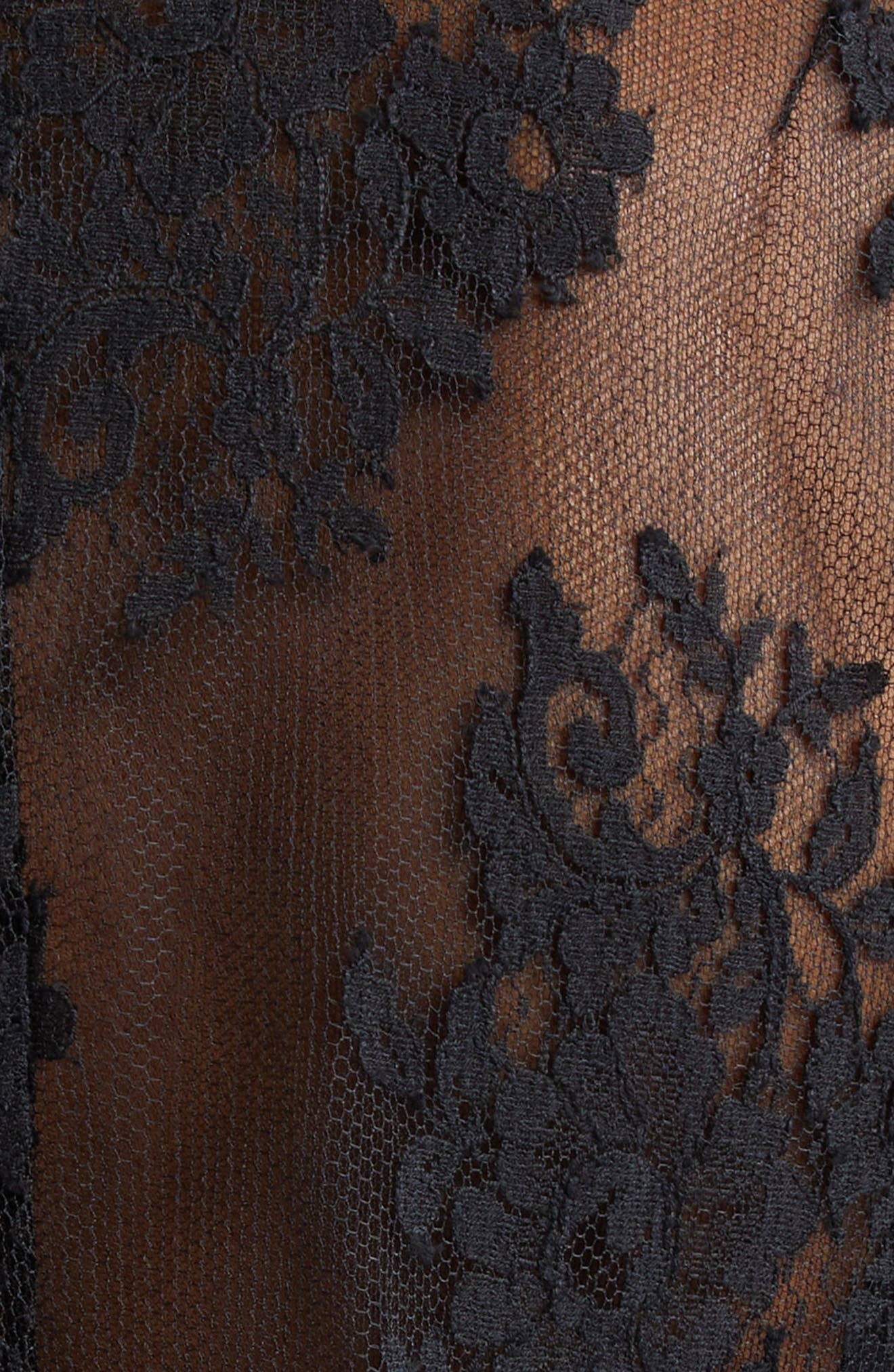 Sheer Floral Lace & Satin Jacket - 6