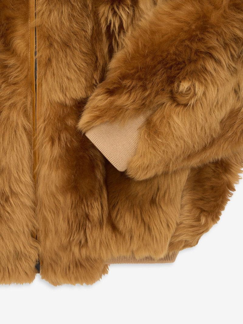 Shearling Hooded Bomber 3