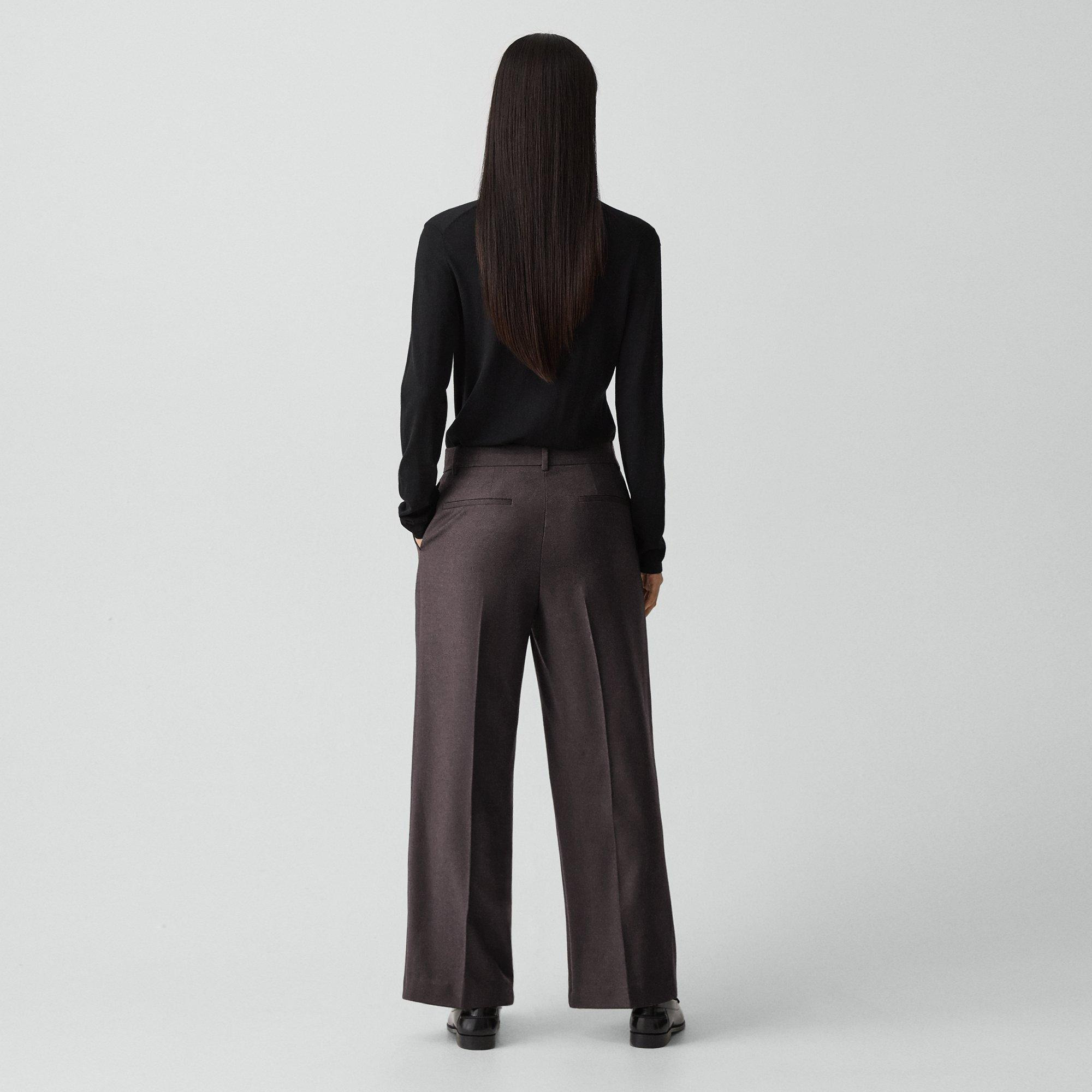 Classic Straight Pant in Sleek Flannel - 4