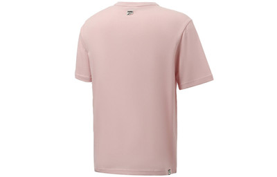 PUMA PUMA Funny Logo Printing Sports Round Neck Short Sleeve Pink Red 533042-36 outlook