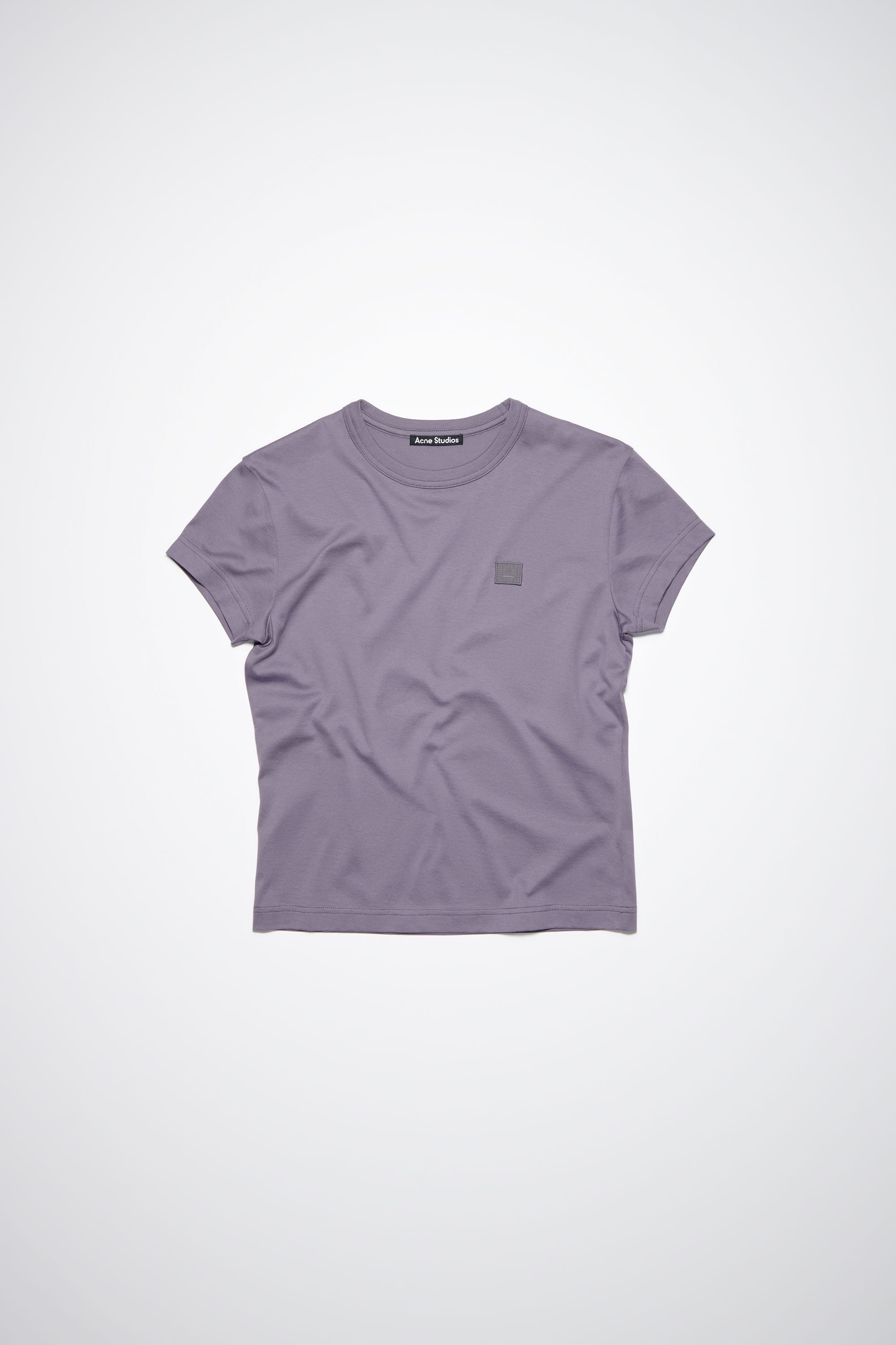 Crew neck t-shirt- Fitted fit - Faded purple - 1