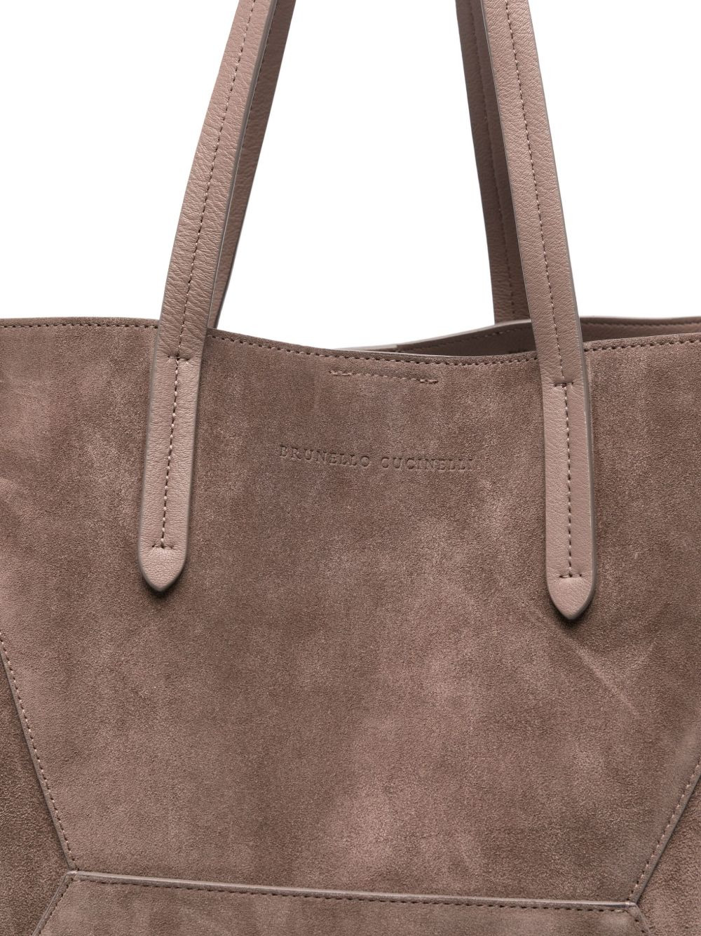 suede tote bag - 4