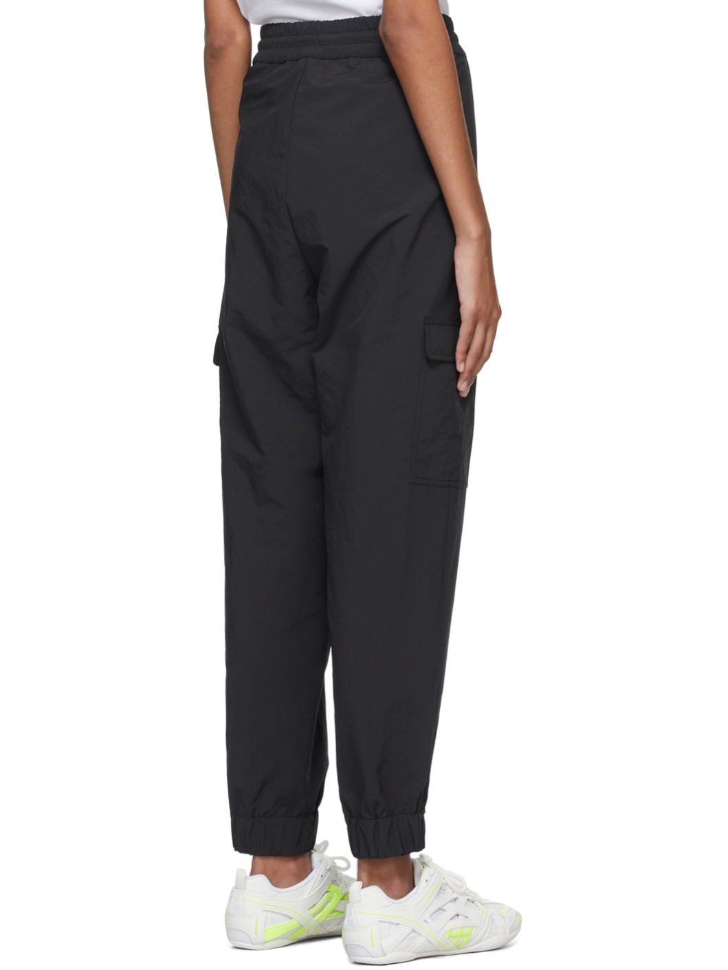 7 Moncler FRGMT Hiroshi Fujiwara Black Nylon Cargo Lounge Pants - 4