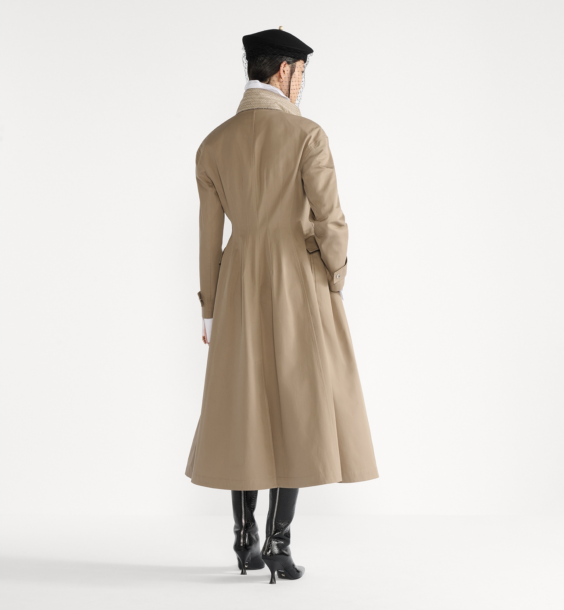 Trench Coat with Integrated Corset - 2