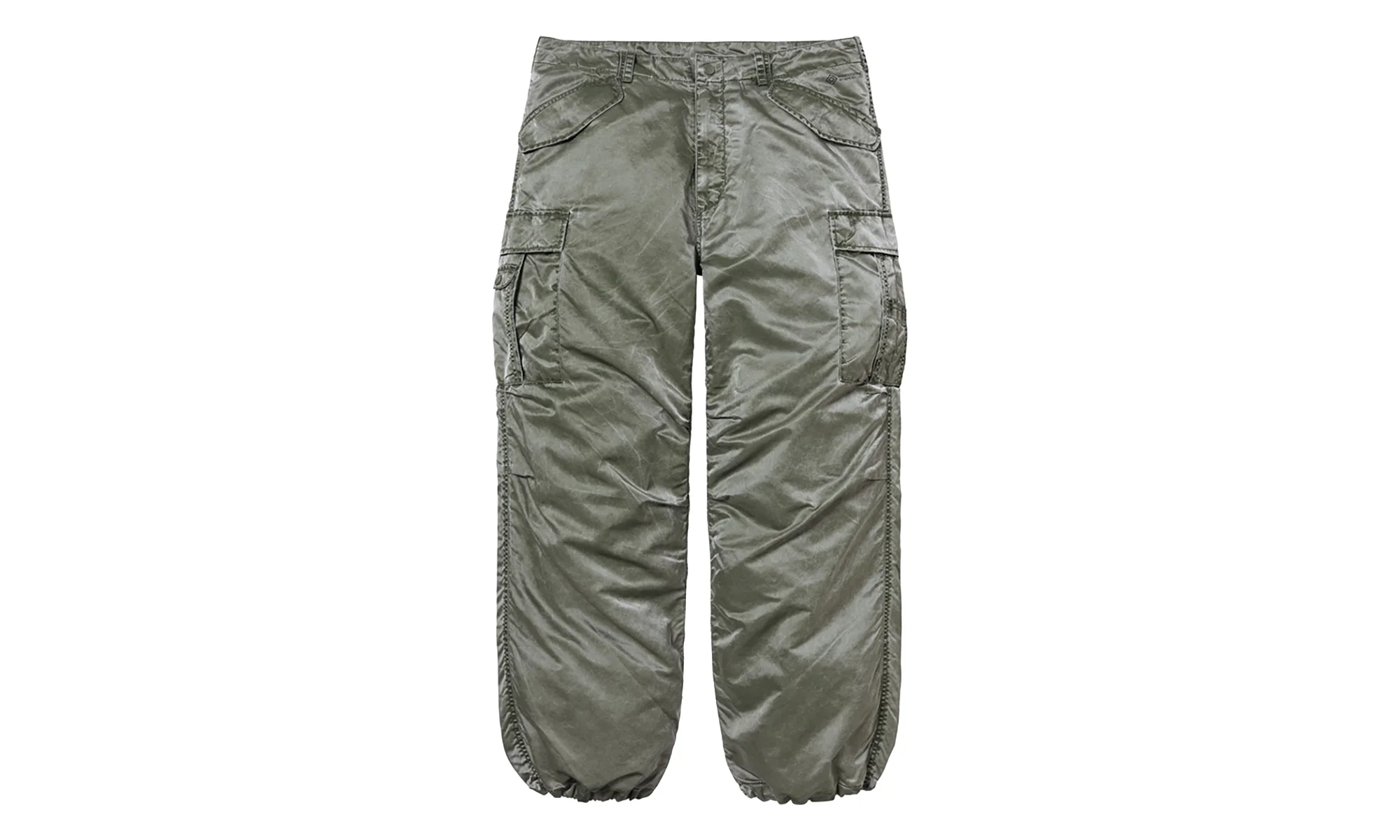 Washed Flight Satin Cargo Pant "FW24 - Olive" SU27582 - 1