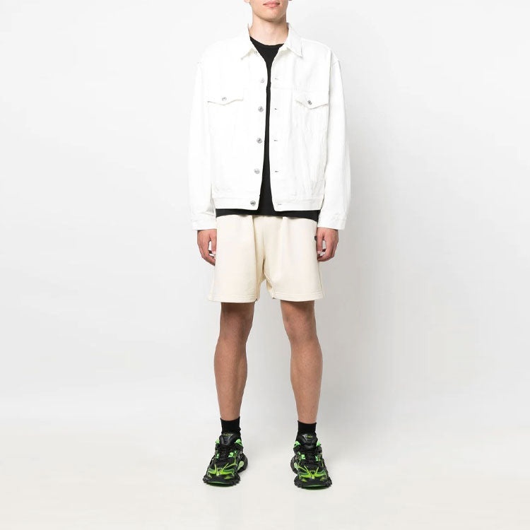 Balenciaga Political Campaign Sweat Shorts 'Beige' 676137TKVI98962 - 3
