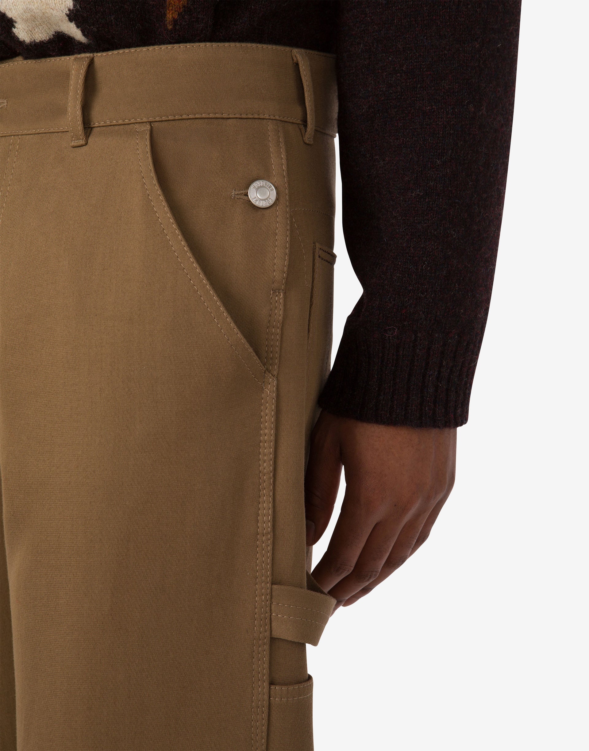 DOUBLE COTTON TRICOTINE PANTS - 4