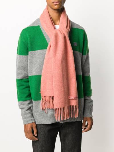 Acne Studios narrow wool scarf outlook