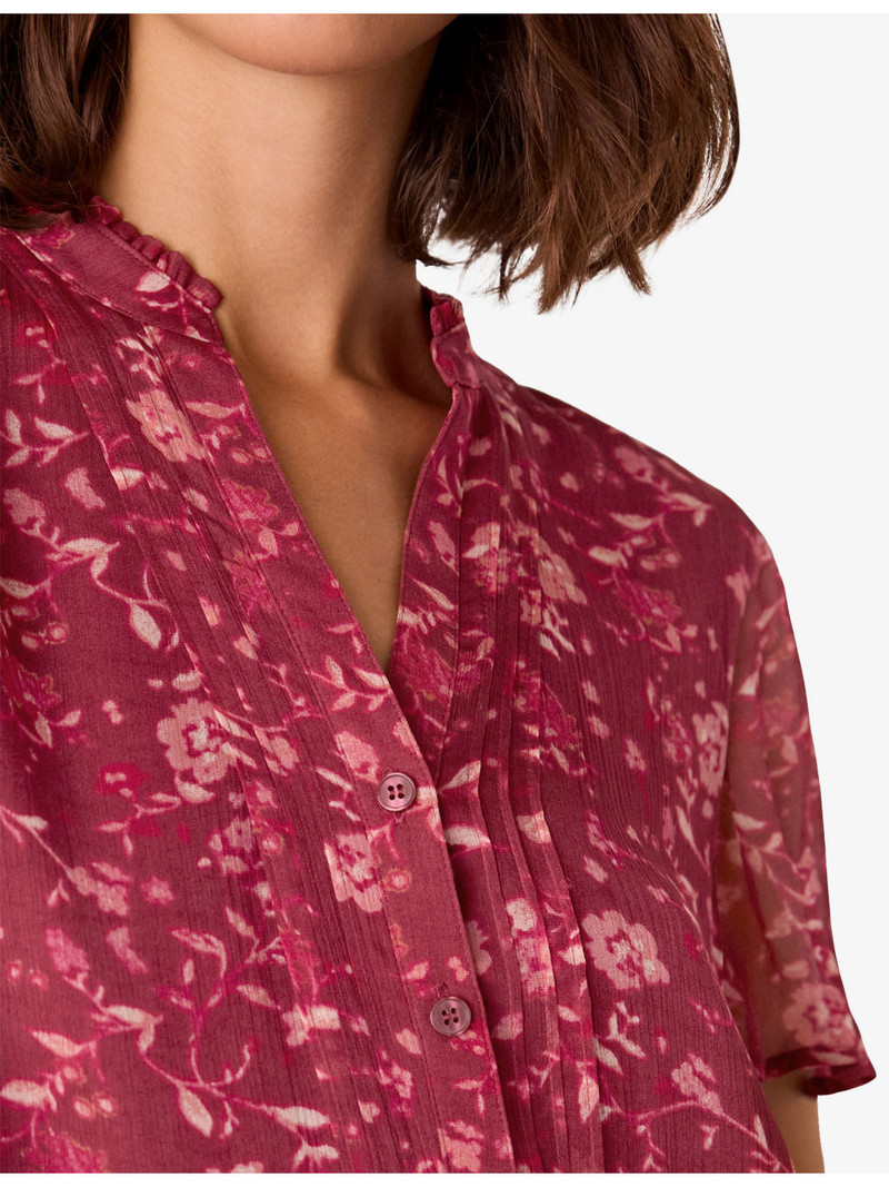 Floral-Print V-Neck Woven Blouse 5