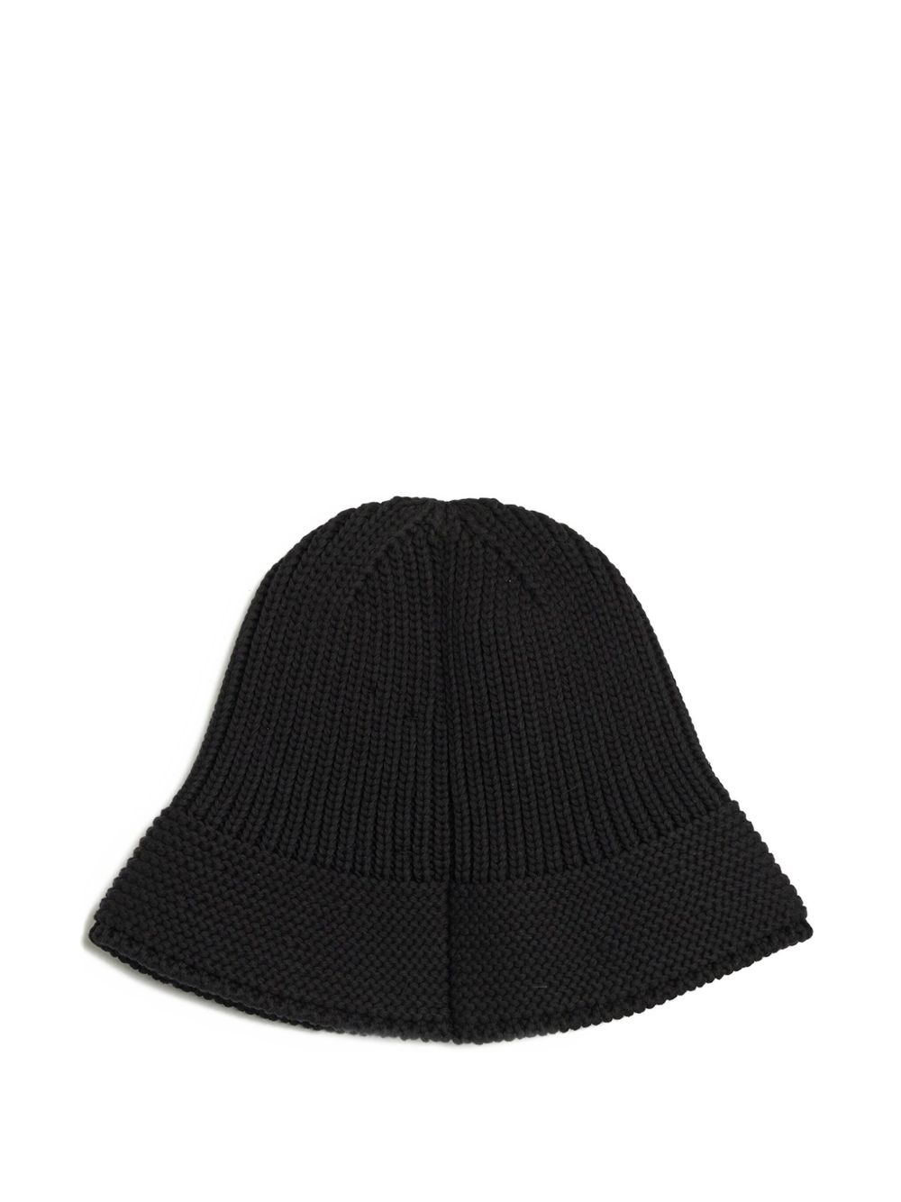 knit embroidered bucket hat - 2