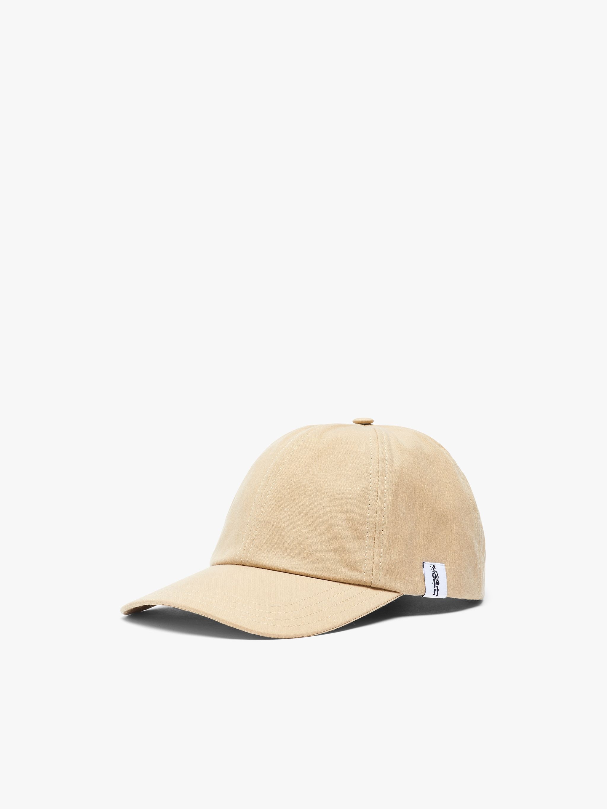 TIPPING BEIGE WAXED COTTON BASEBALL CAP | ACC-HA04 - 1
