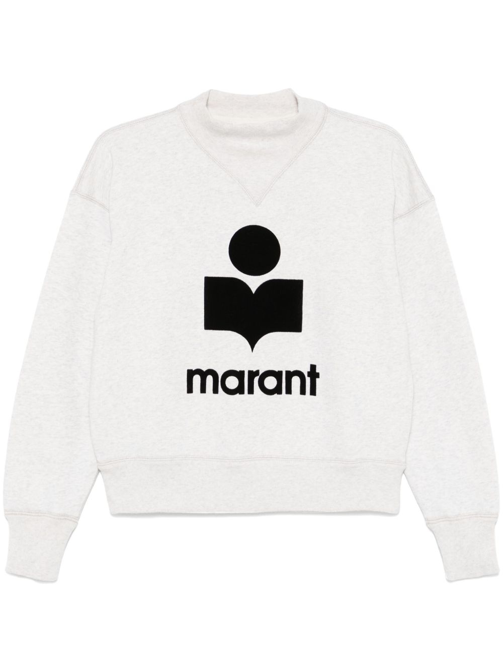 Moby flocked-logo sweatshirt - 1