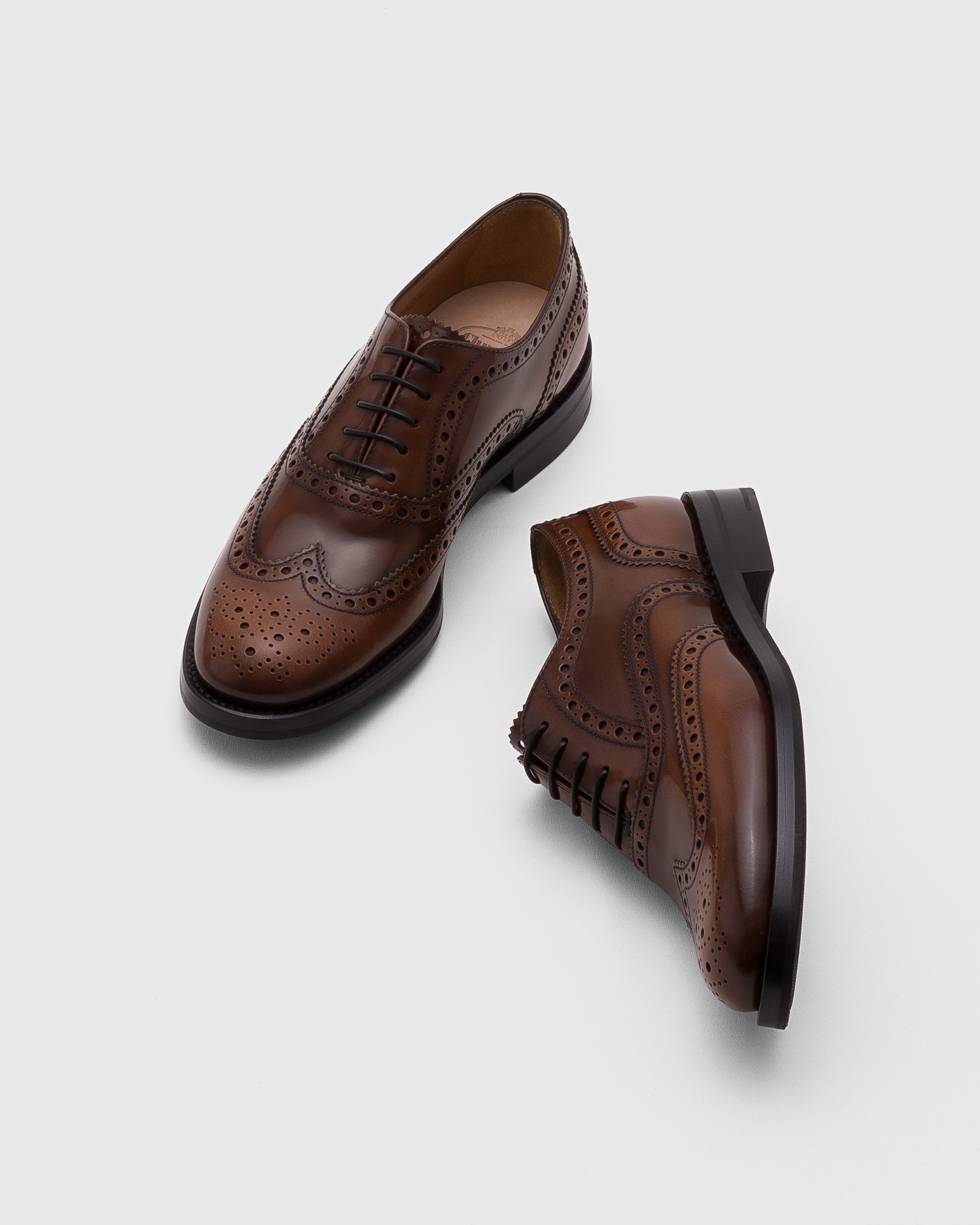 Polished Fumè Oxford Brogue - 2