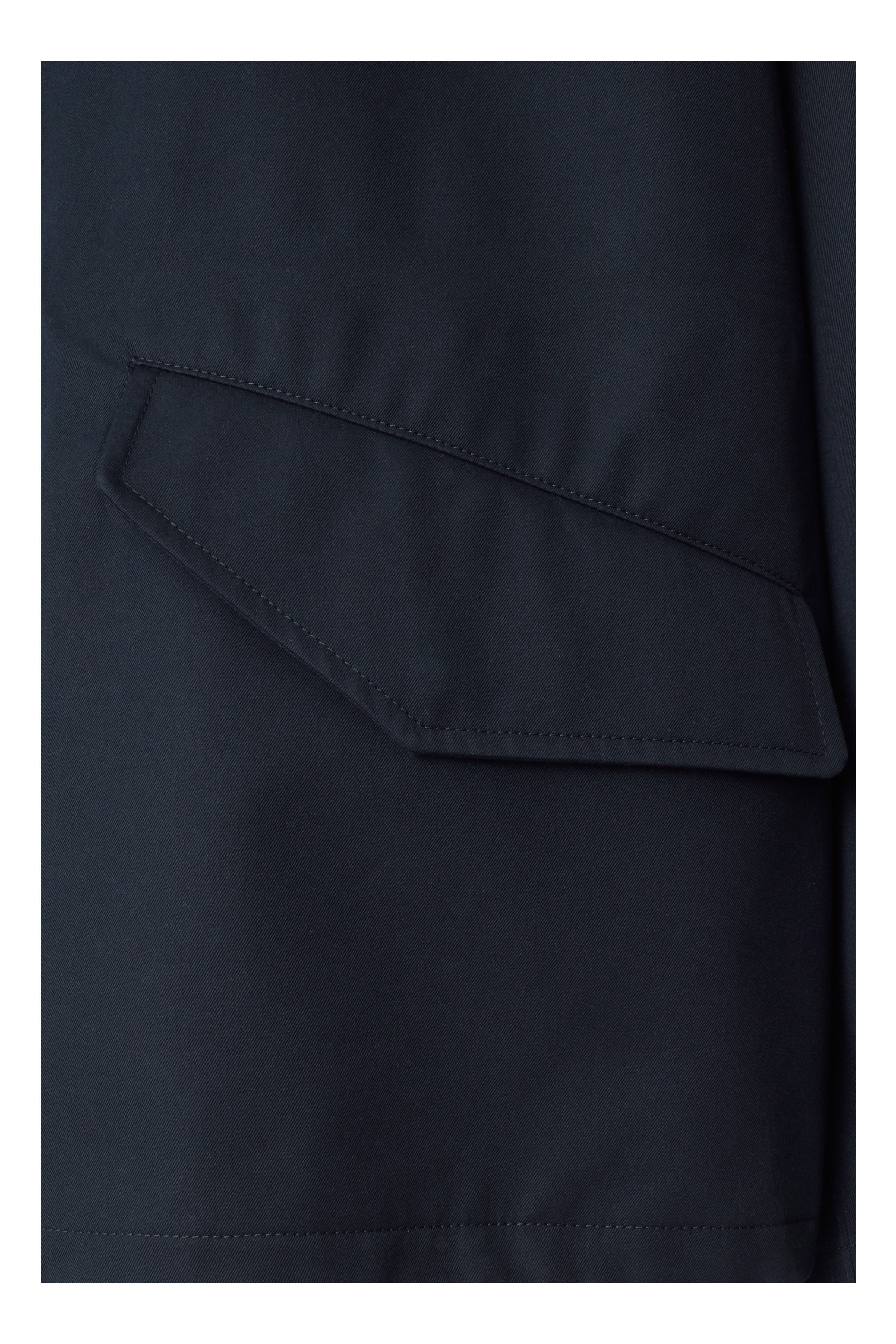 burberry Short Bonded Gabardine Parka in Navy at Nordstrom - 7