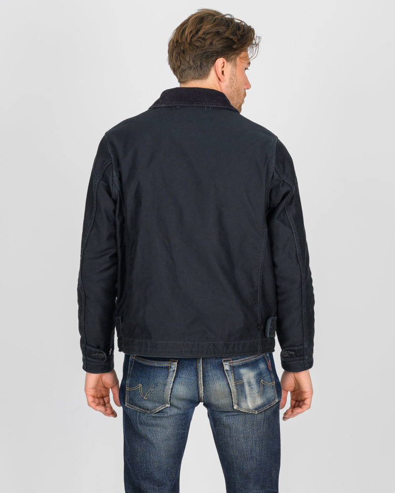 12OZ WHIPCORD LIGHTWEIGHT N1 DECK JACKET - BLACK 3