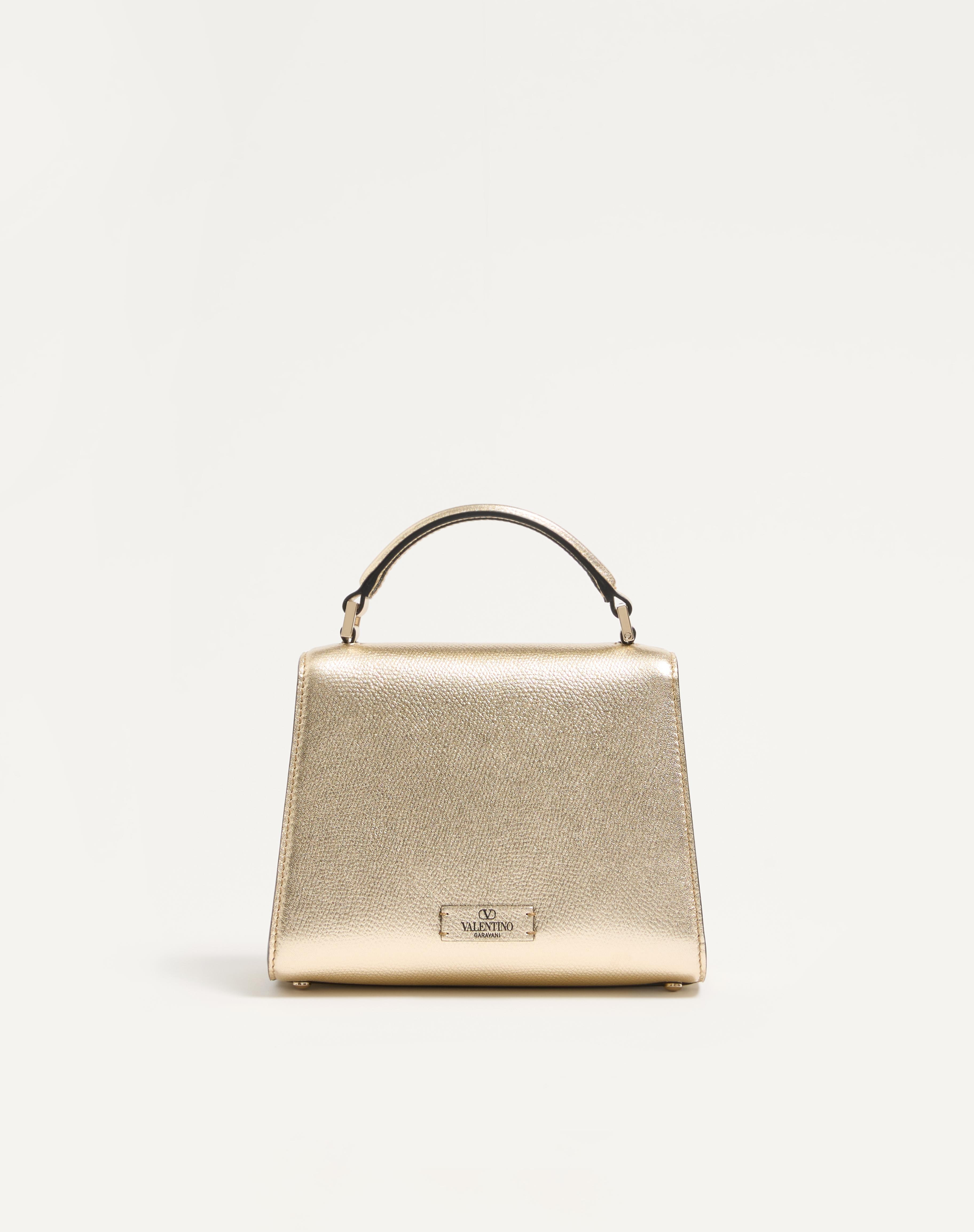 MINI VSLING HANDBAG IN METALLIC GRAINY CALFSKIN - 4