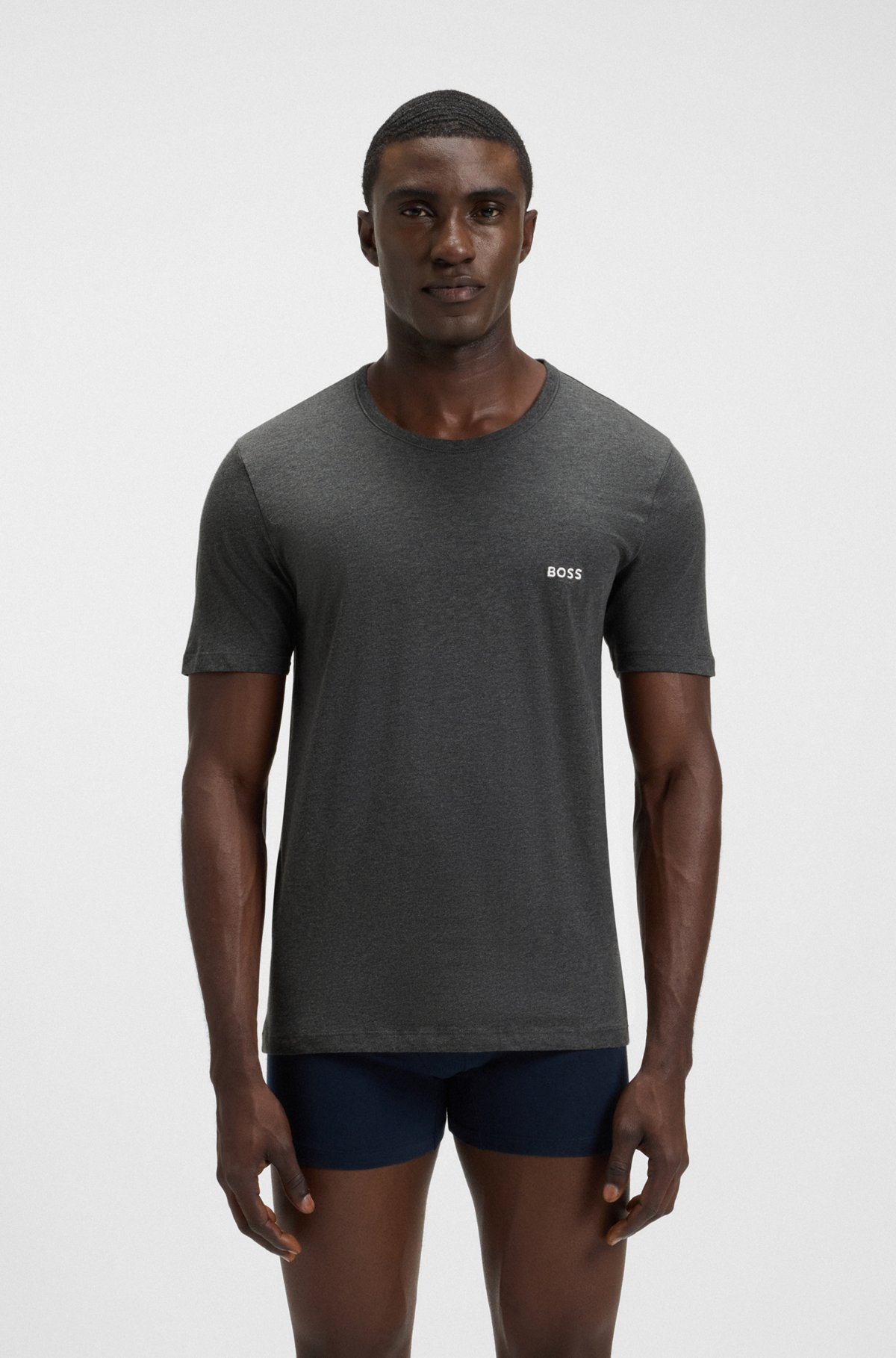 THREE-PACK OF LOGO-EMBROIDERED T-SHIRTS IN COTTON - 4