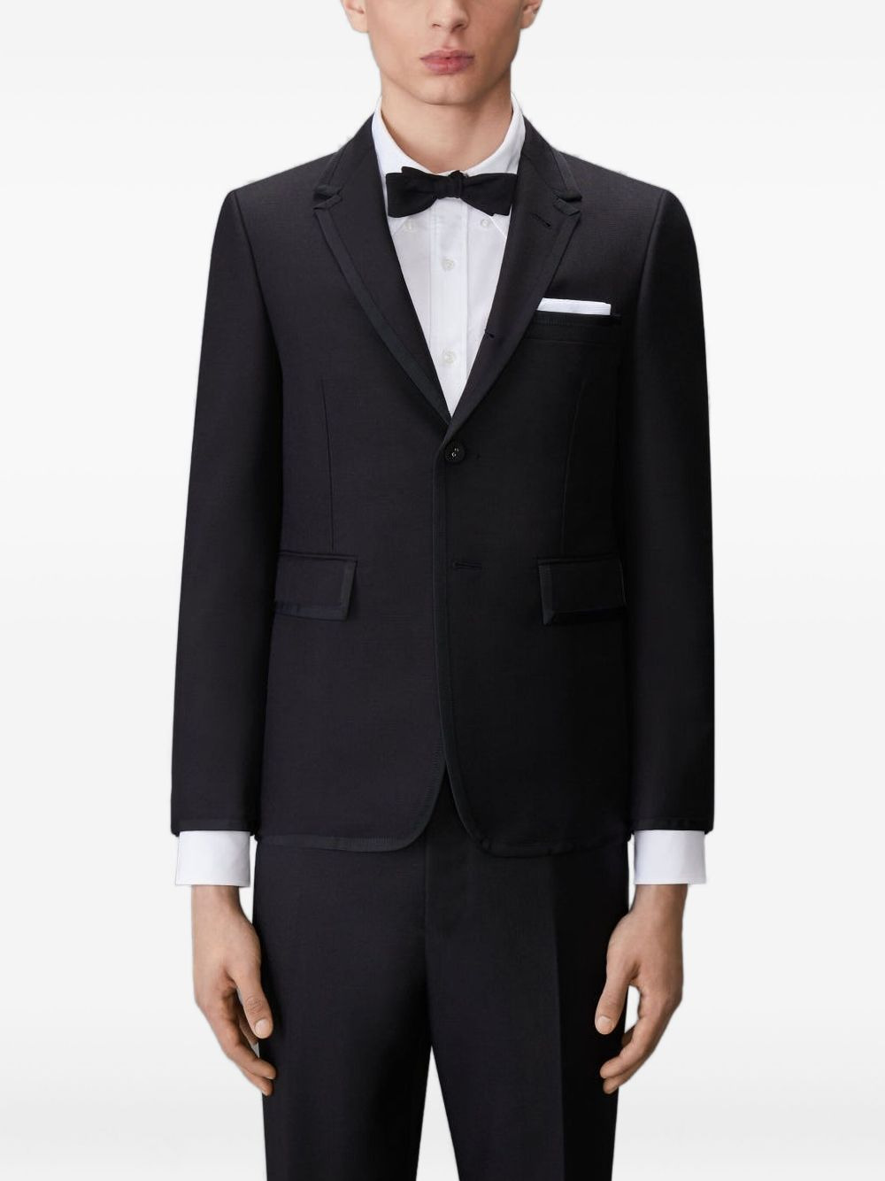three-button wool blazer - 2