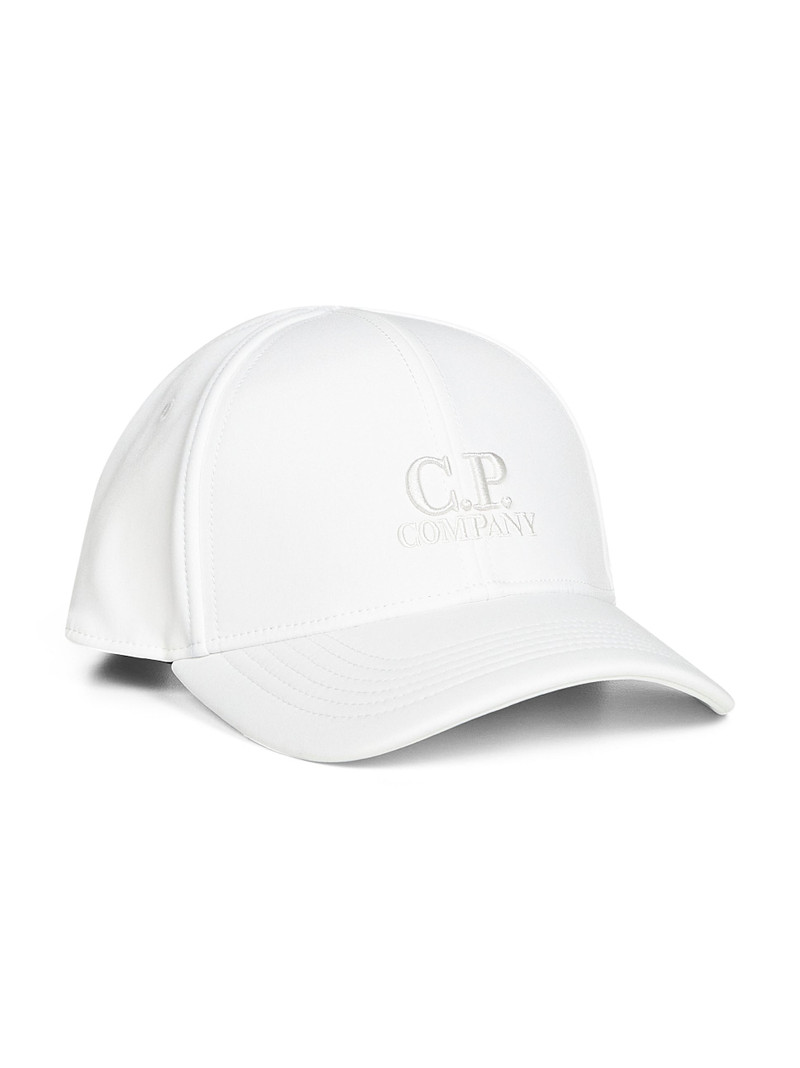 C.P. Company White C.P. Shell-R Logo baseball cap outlook