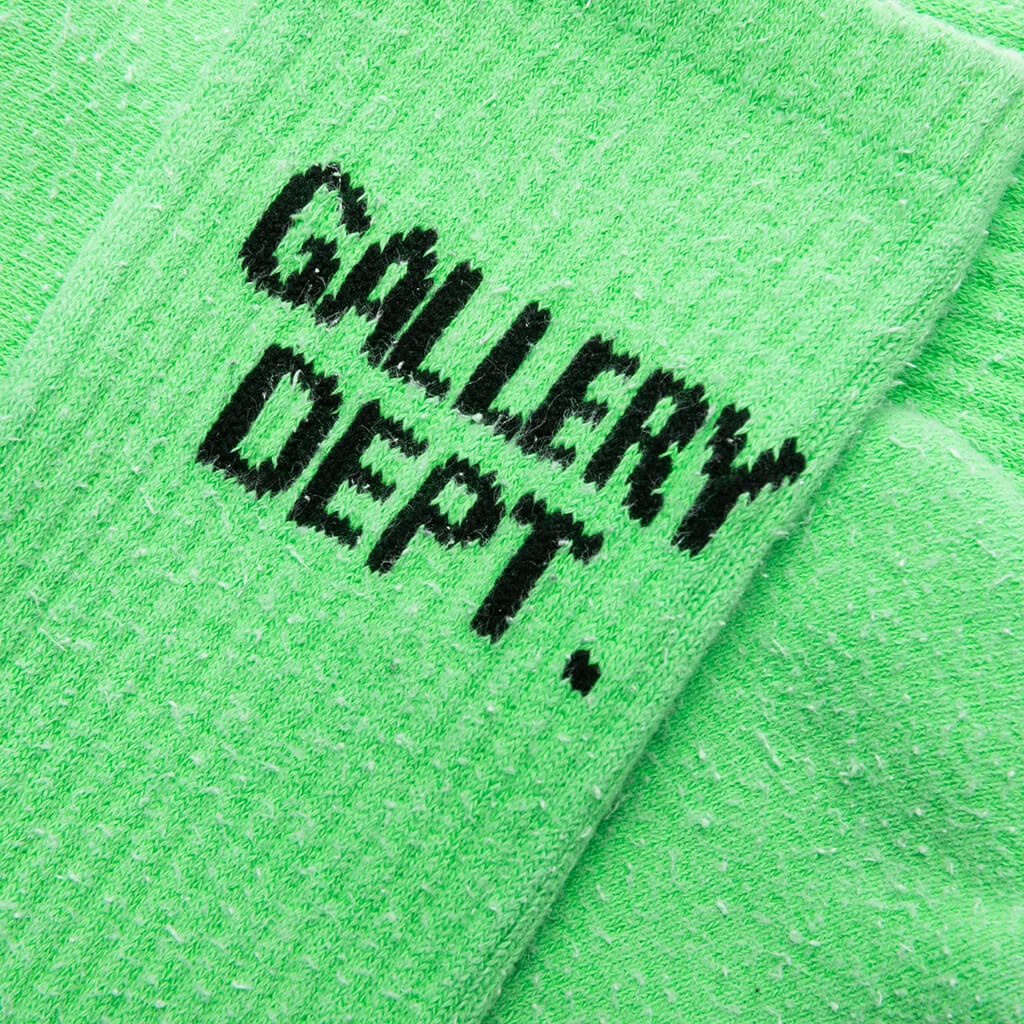 CLEAN SOCKS - FLUORESCENT GREEN - 2