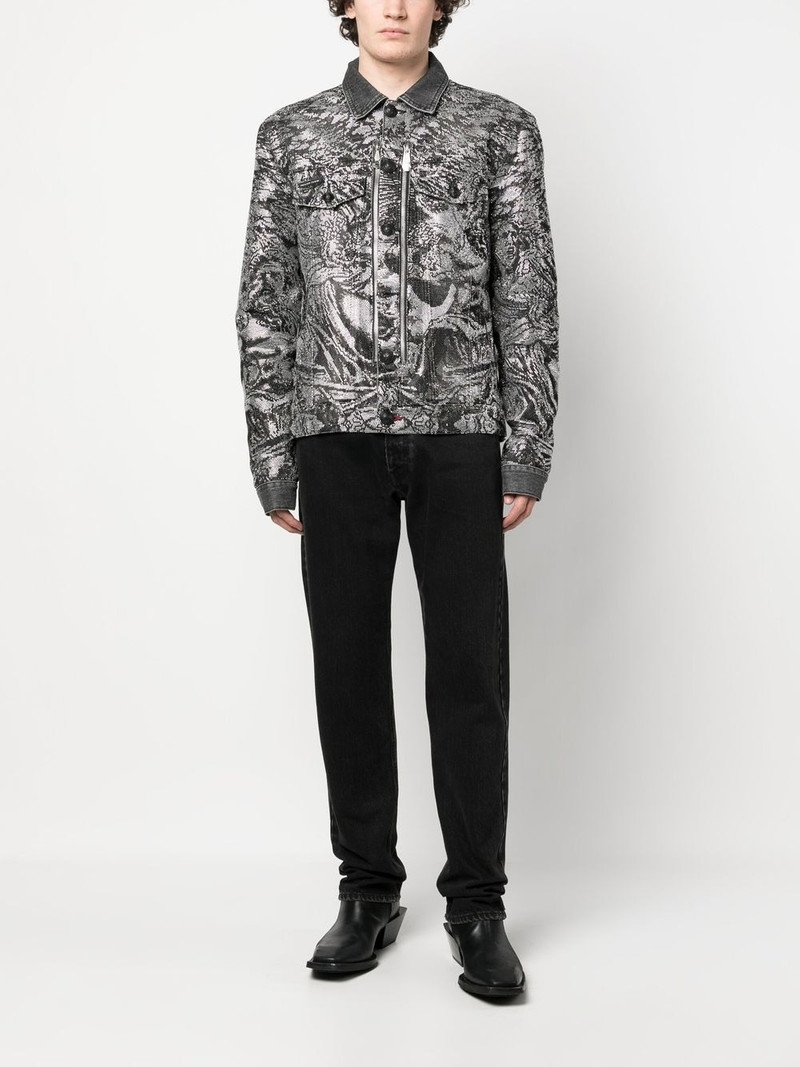 PHILIPP PLEIN crystal-embellished jacket outlook