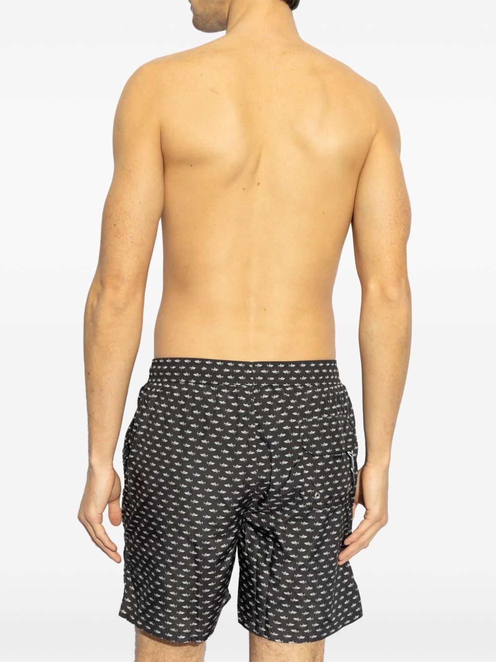 shark-print swim shorts - 3