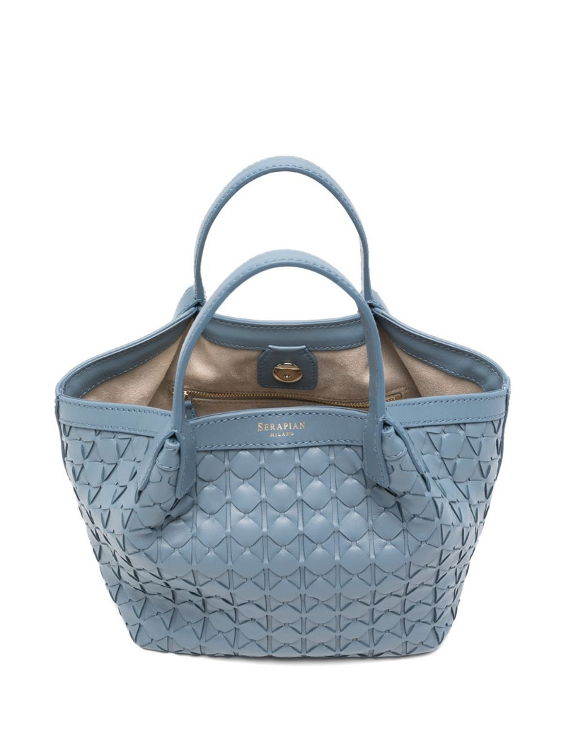 mini Secret leather tote bag 5