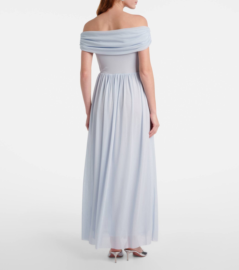 Draped off-shoulder maxi dress 3