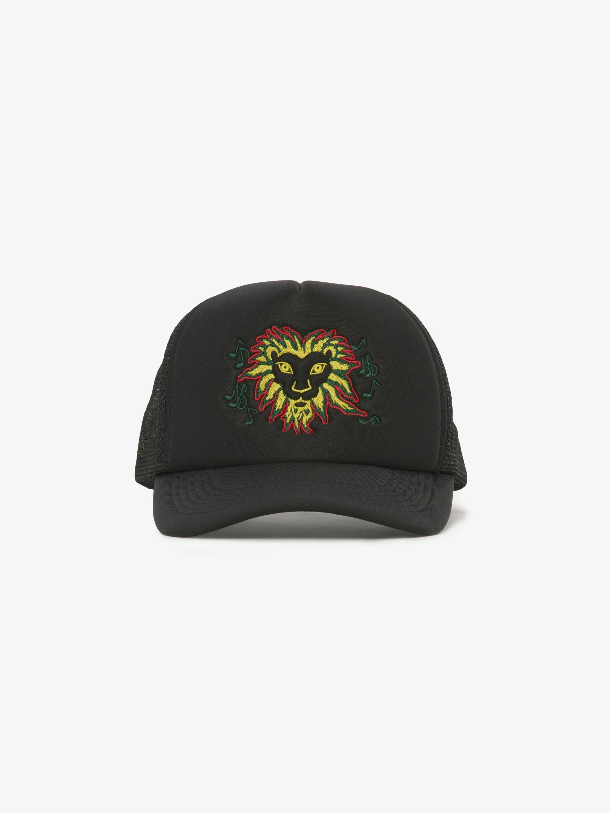 NICHOLAS DALEY LION HEAD TRUCKER HAT (BLACK) - 1