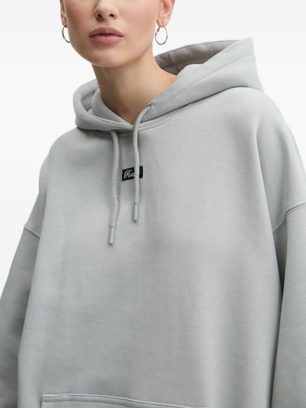 logo-patch hoodie - 3