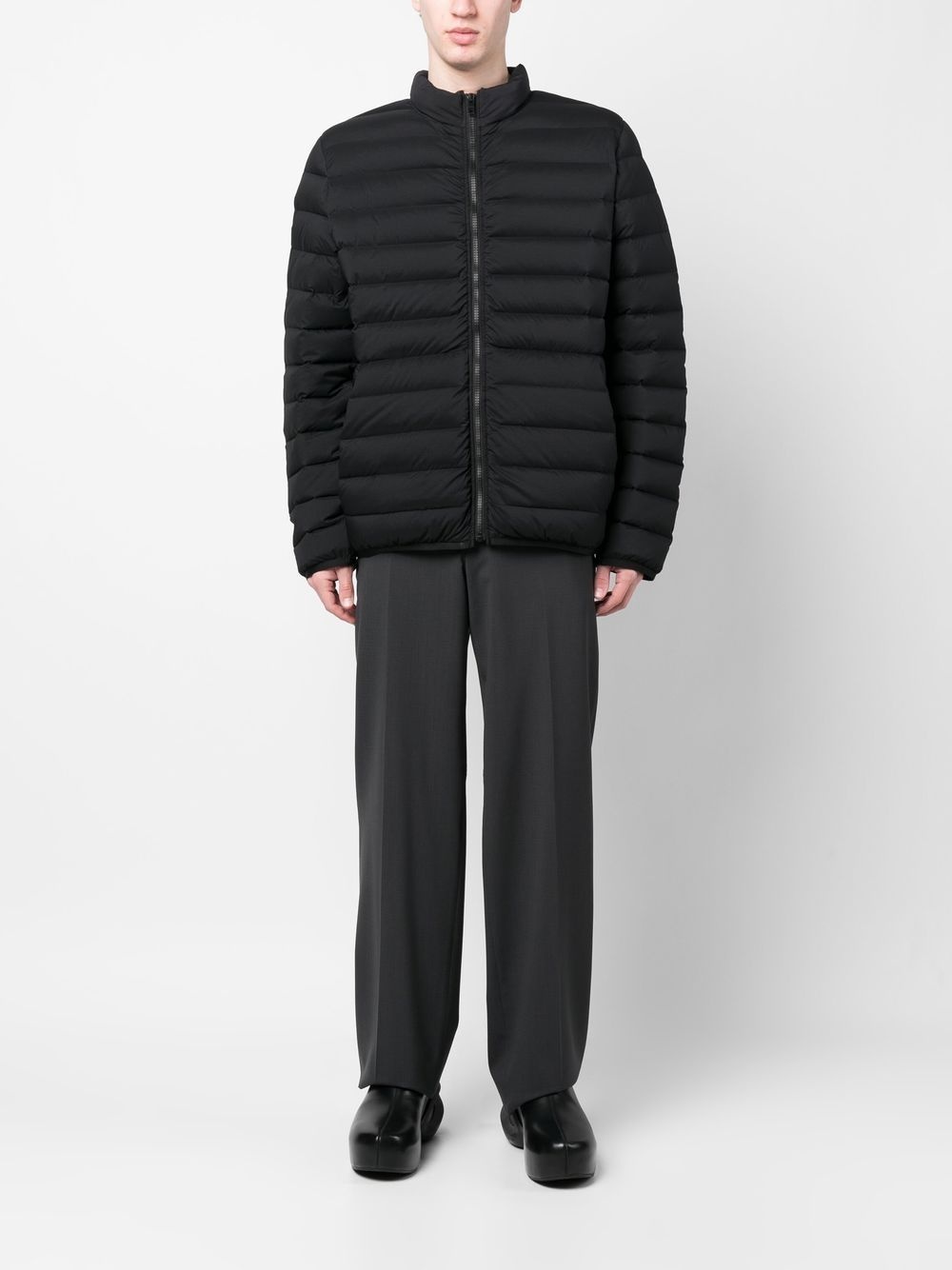 logo-print puffer jacket - 2