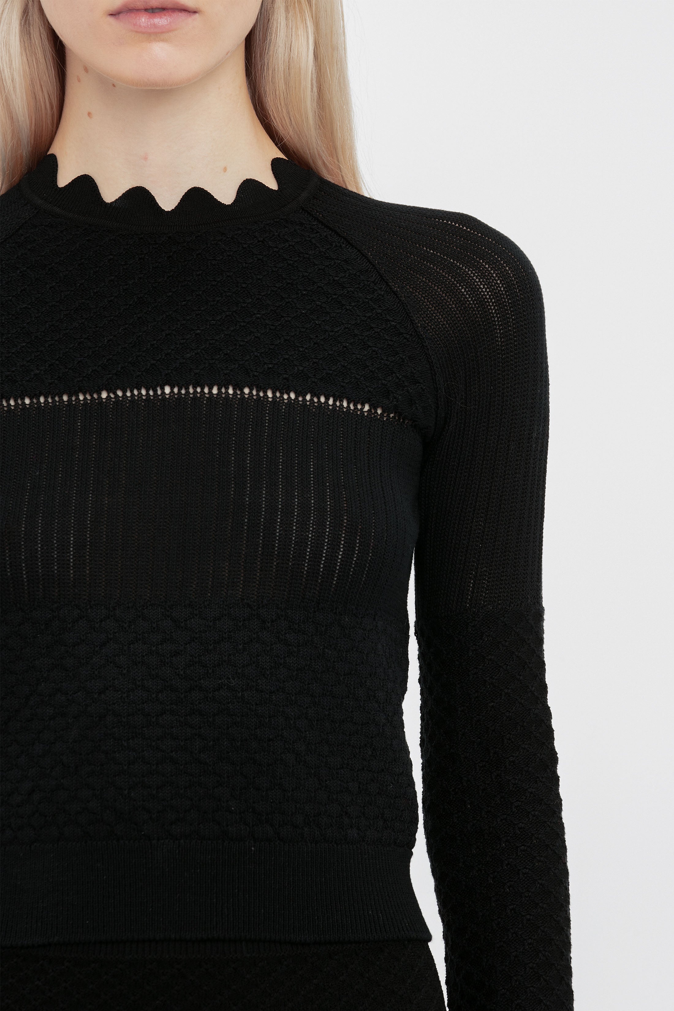 Long Sleeve Jumper In Black - 6