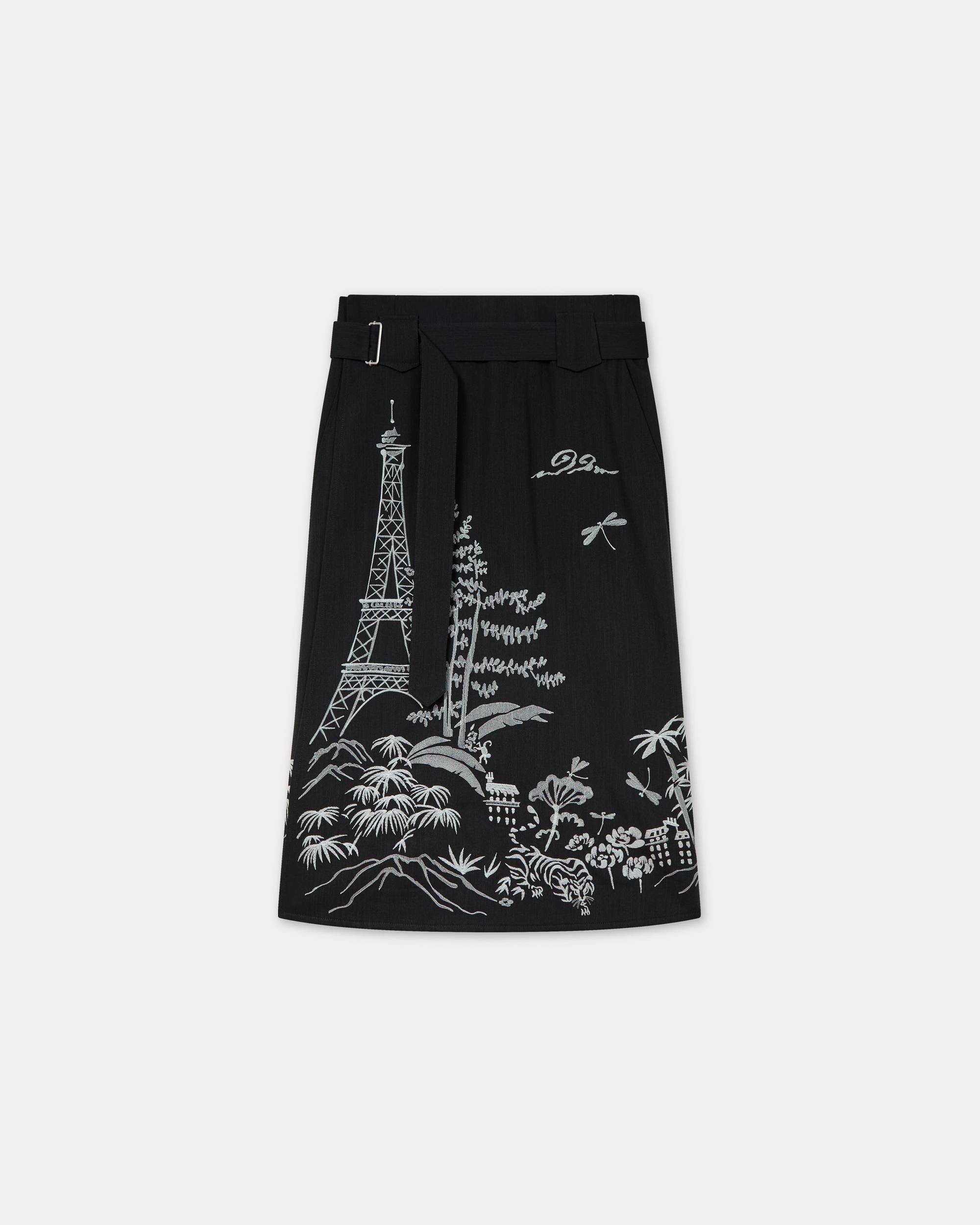 'KENZO Paris Jungle' embroidered skirt - 1