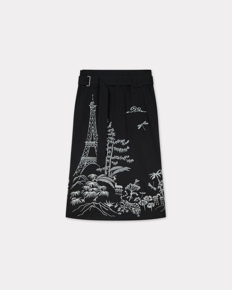 'KENZO Paris Jungle' embroidered skirt 1