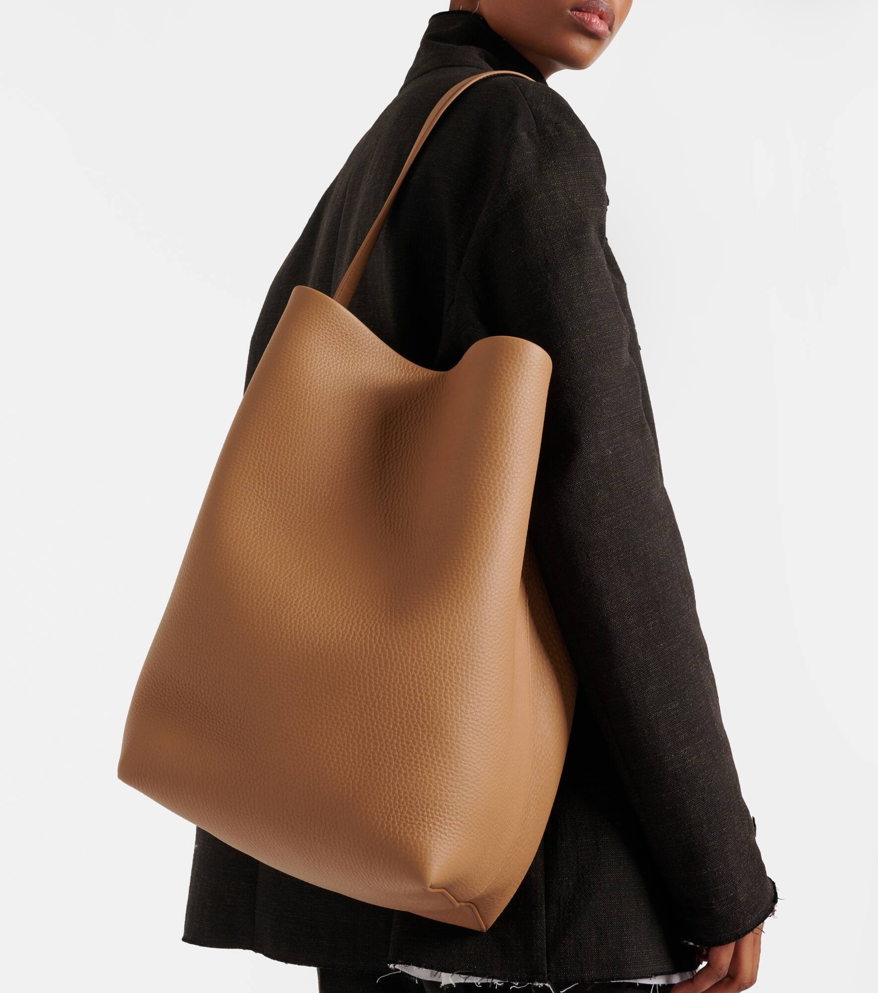 Park Large leather tote bag - 7